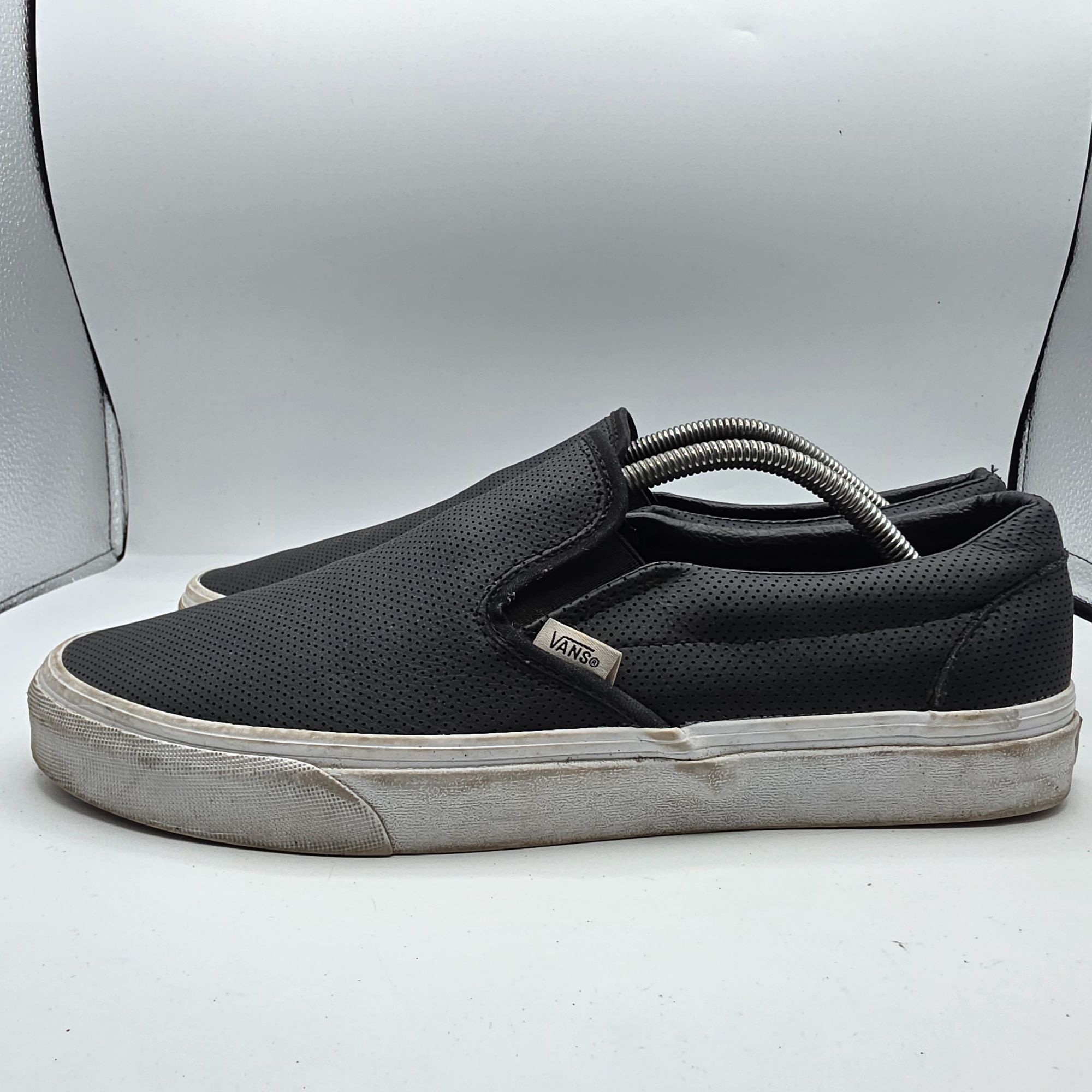 Vans Vans Classic Slip On Perforated Mens Shoes Size 12 Black Cas Size US 12 / EU 45 - 13 Thumbnail