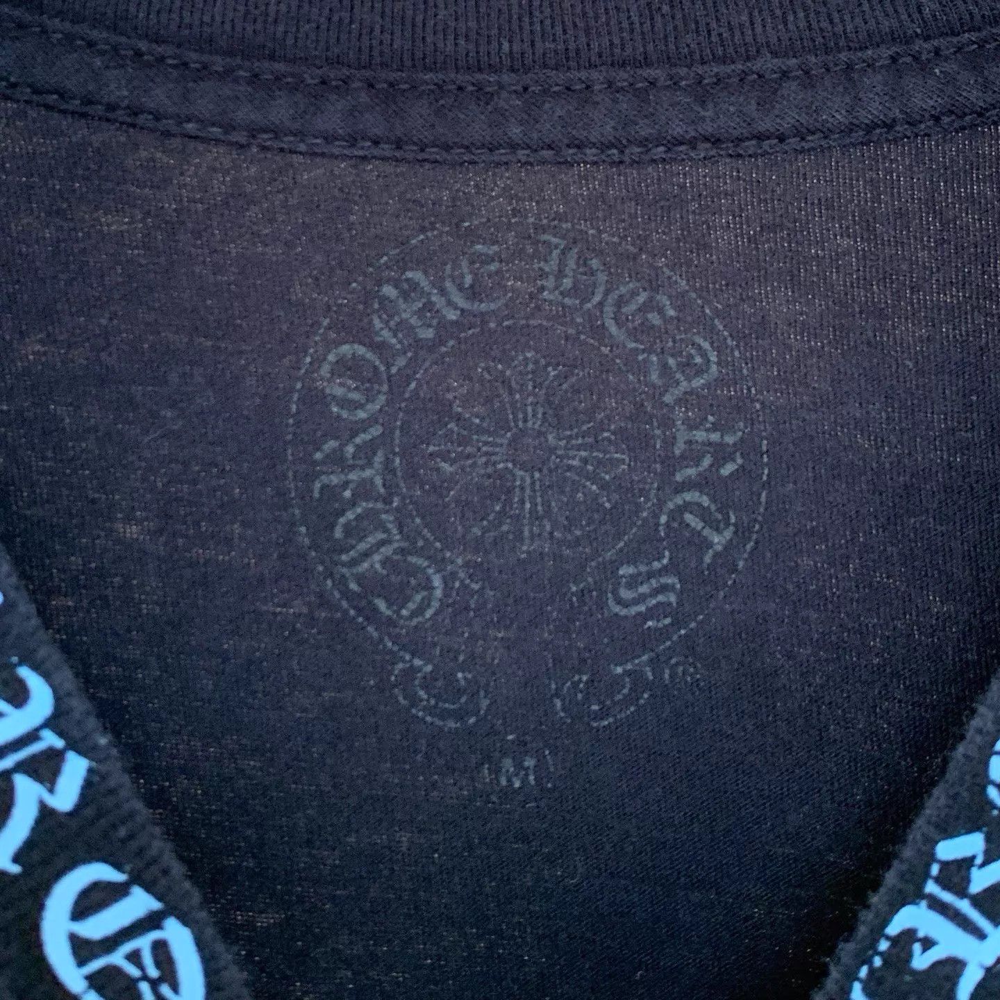 Chrome Hearts Chrome Hearts Black Side Blue Sanskrit M Tee Size US M / EU 48-50 / 2 - 2 Thumbnail