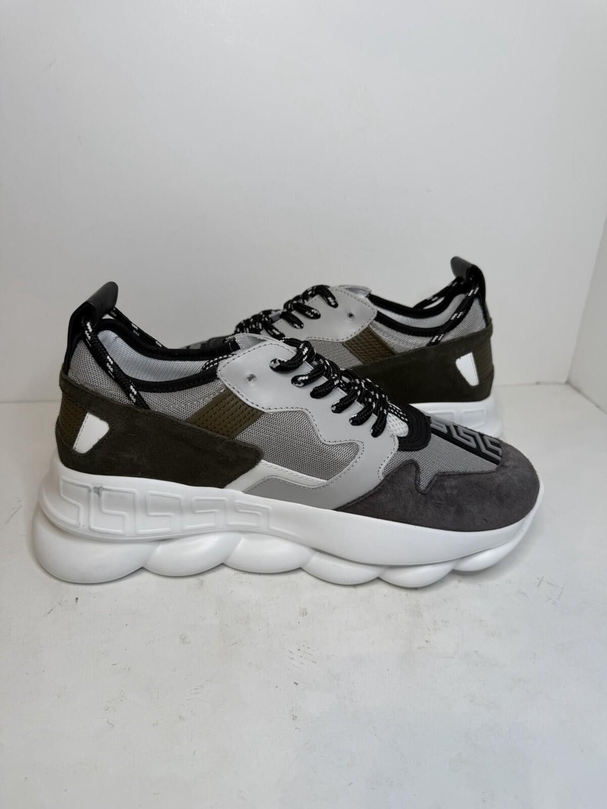 Versace Versace Chain Reaction Sneakers Grey White Shoes EU 41 US 8 Size US 8 / EU 41 - 5 Thumbnail