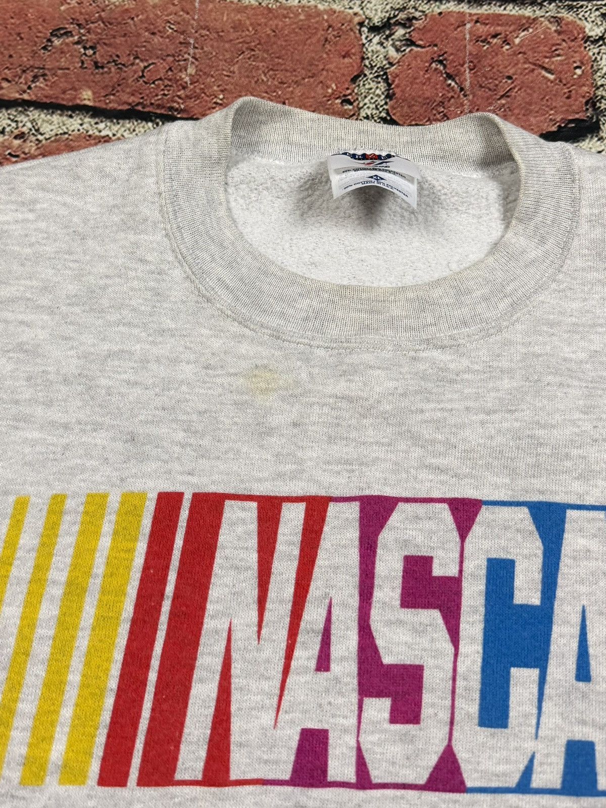 NASCAR Vintage Nascar Logo Crewneck Sweatshirt Pullover 90s Racing Size US XL / EU 56 / 4 - 10 Thumbnail