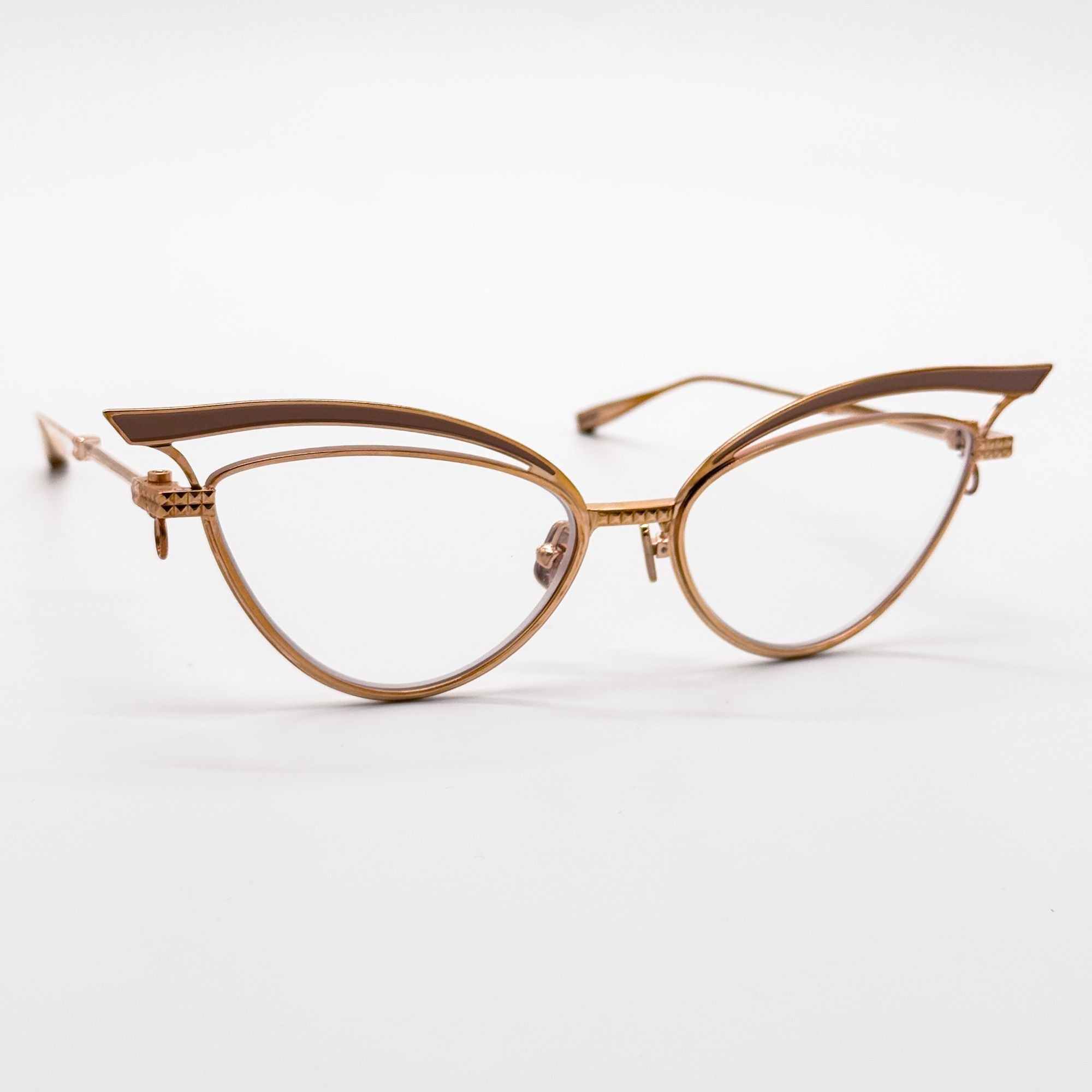 Valentino NEW VALENTINO GLASSLINER VLX-118F EYEGLASSES CAT EYE GOLD E Size ONE SIZE - 6 Thumbnail