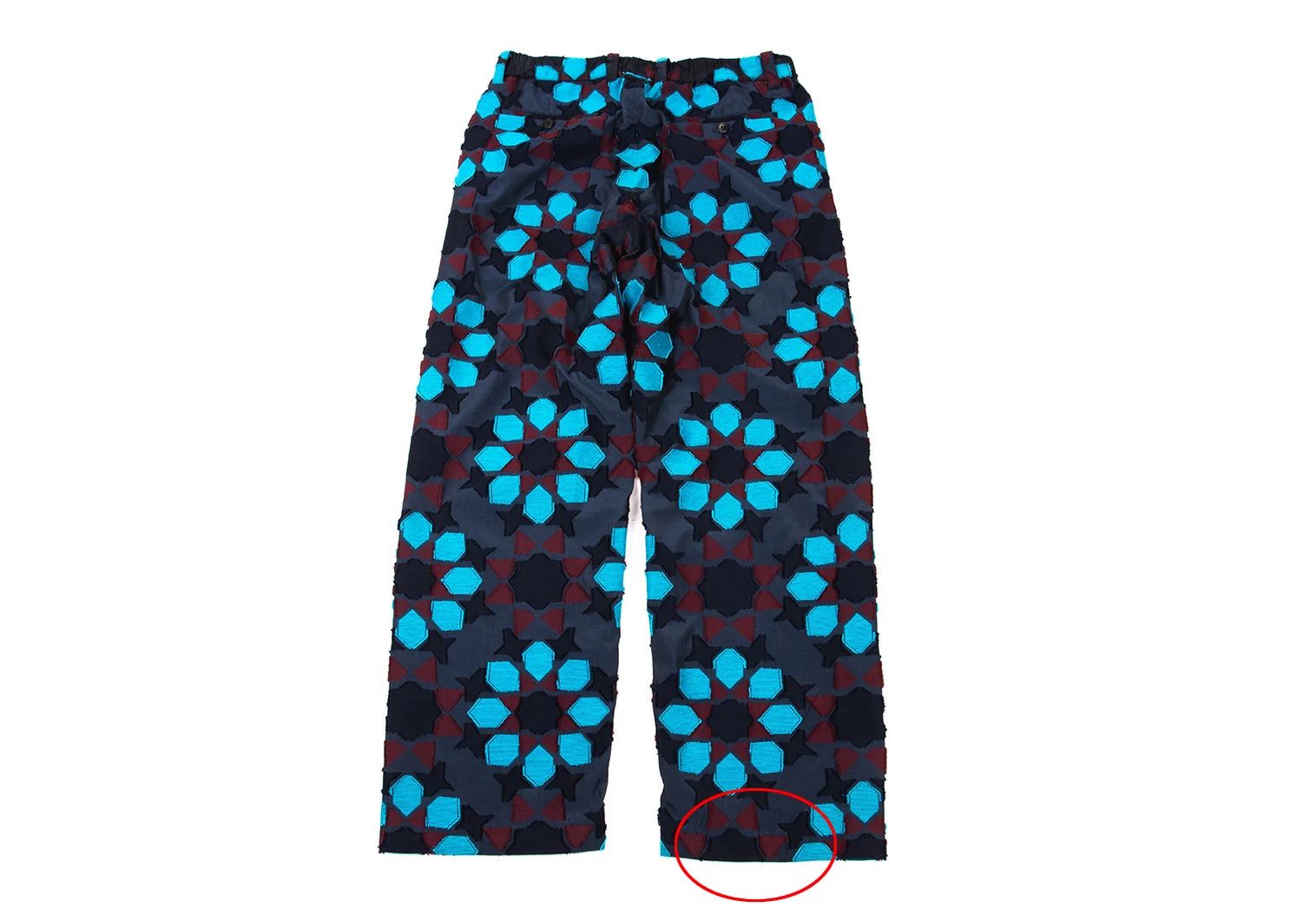 Issey Miyake A-POC INSIDE Jacquard Pants in Navy and Light Blue Size US 34 / EU 50 - 15 Thumbnail