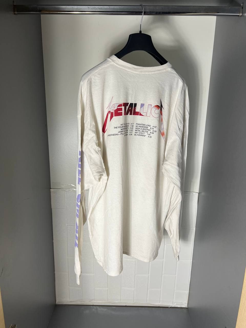 Band Tees VINTAGE METALLICA ROCK LONG SLEEVE METAL 1983 RETRO Y2K PUNK Size US XL / EU 56 / 4 - 9 Thumbnail