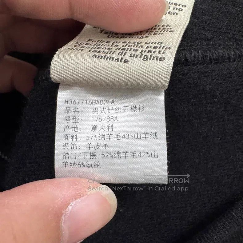 Hermes Hermes Leather patch pocket wool hooded sweatshirt Size US L / EU 52-54 / 3 - 6 Thumbnail