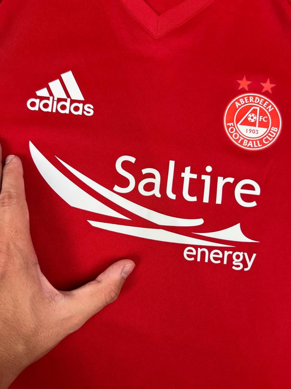 Adidas Adidas Aberdeen 2017 2018 Training Shirt Soccer Jersey Size US S / EU 44-46 / 1 - 5 Thumbnail