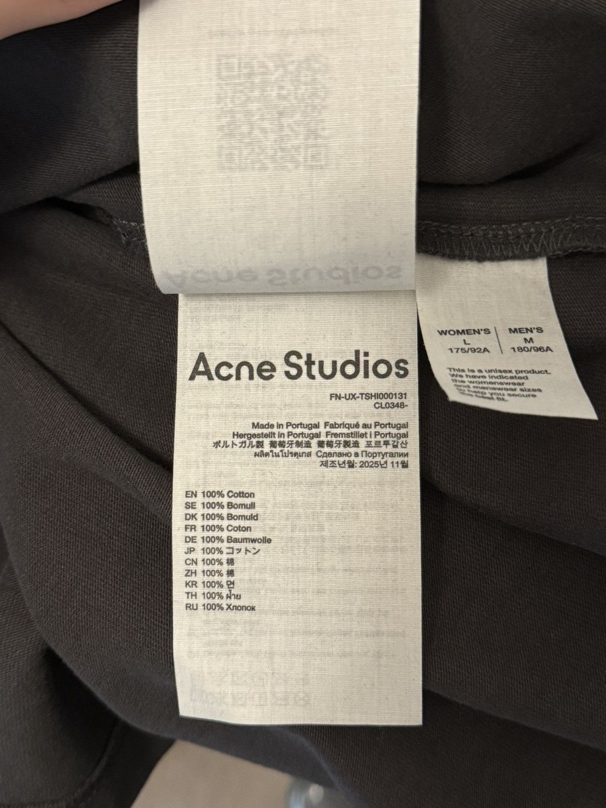 Acne Studios Acne Studios Blue Paint Tee Size US M / EU 48-50 / 2 - 6 Thumbnail