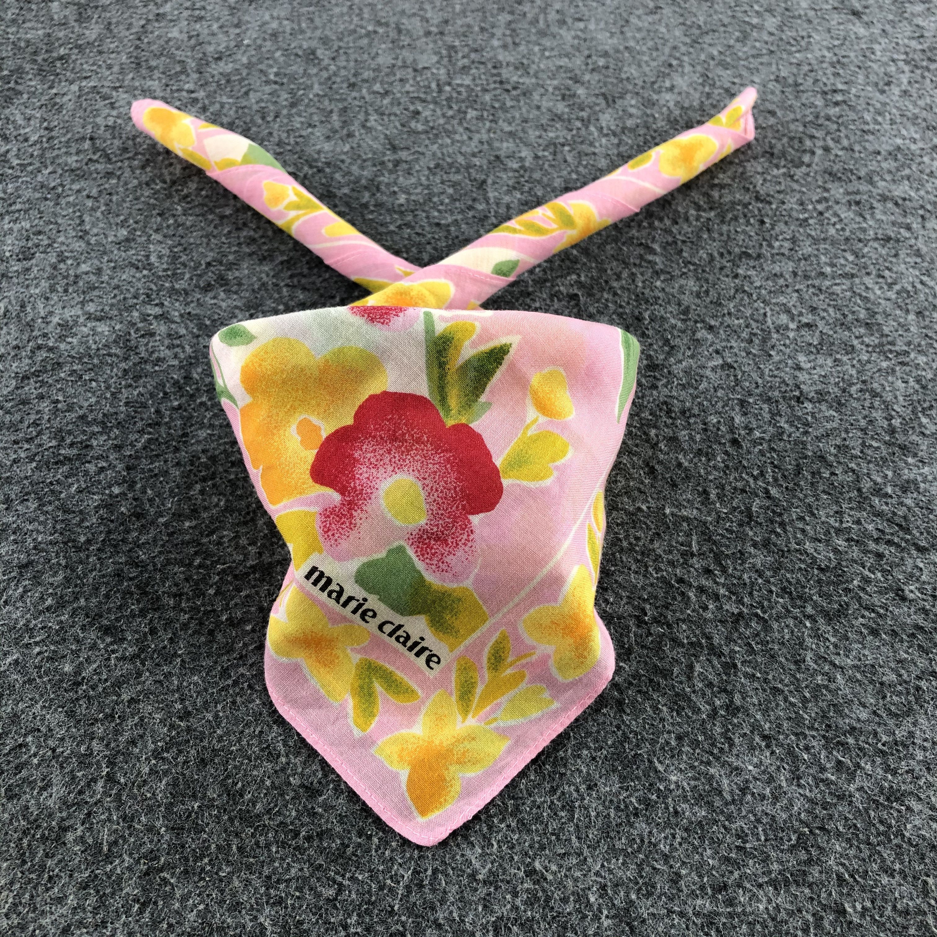 image of Vintage Marie Claire Handkerchief Neckerchief Bandana H1361, Men's
