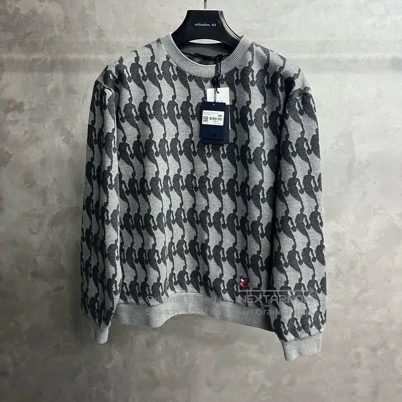 Louis Vuitton Louis Vuitton Grey Logo Full Print sweatshirt Size US M / EU 48-50 / 2 - 1 Thumbnail