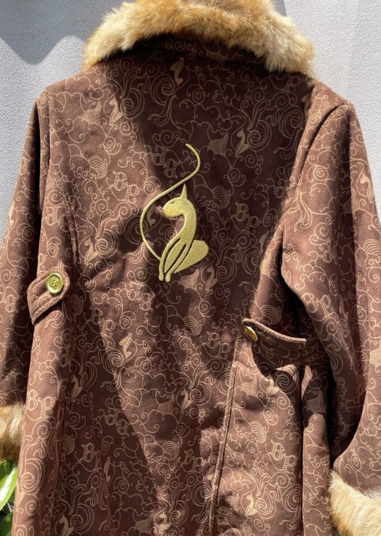 Phat Farm Baby Phat Brown Faux Fur Women’s Vtg Coat - Size Large Size L / US 10 / IT 46 - 5 Thumbnail