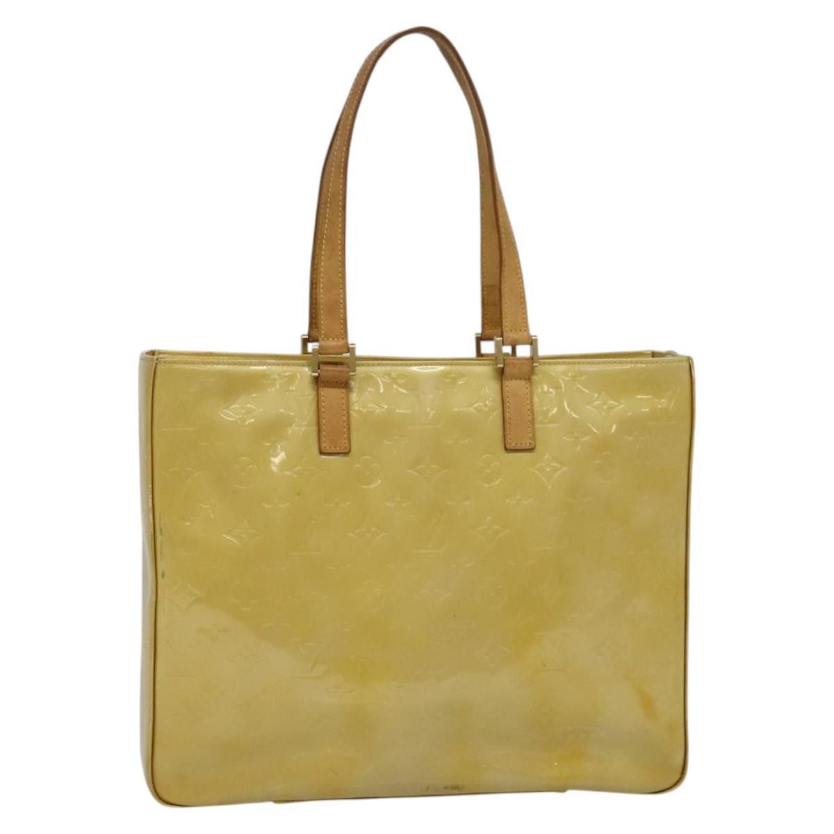 Louis Vuitton LOUIS VUITTON Monogram Vernis Columbus Tote Bag Beige M91023 Size ONE SIZE - 2 Thumbnail