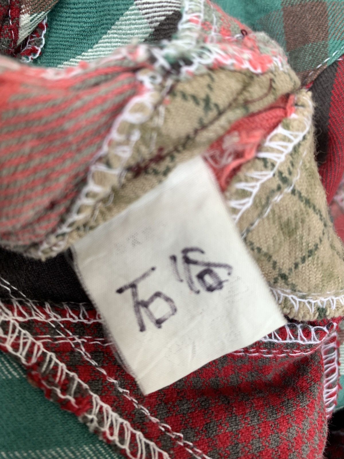 Japanese Brand Exhibitionist TTU Japan Patchwork Madrid Shirt Button Up Size US M / EU 48-50 / 2 - 5 Thumbnail
