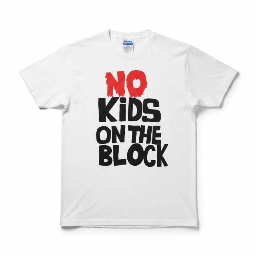 Hanes Vtg 90s 1990 NKOTB New Kids No Kids on the Block Hate Band T Size US L / EU 52-54 / 3 - 1 Thumbnail