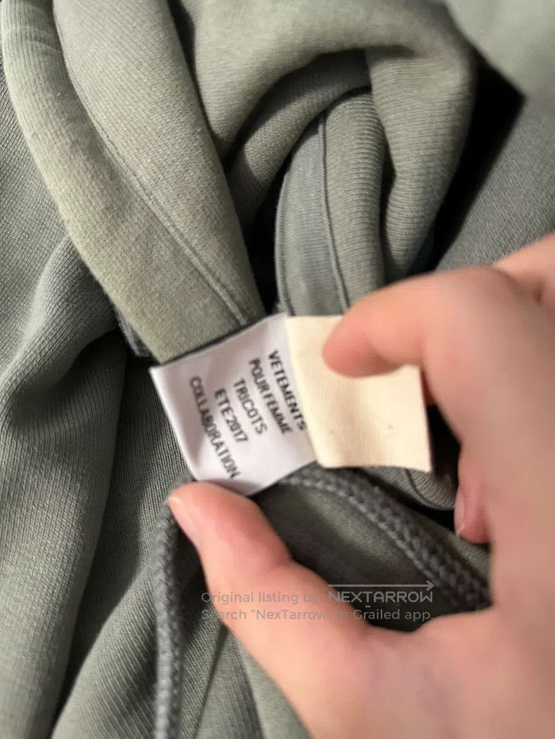 Vetements Vetements Gray cut-off hoodie Size US M / EU 48-50 / 2 - 4 Thumbnail