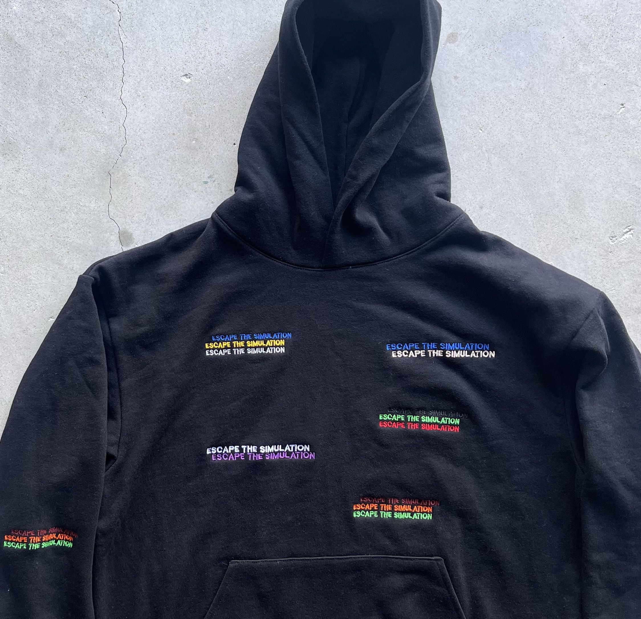 Prolific Escape the Simulation QUOTE EMBROIDERED HOODIE Size US XL / EU 56 / 4 - 2 Thumbnail