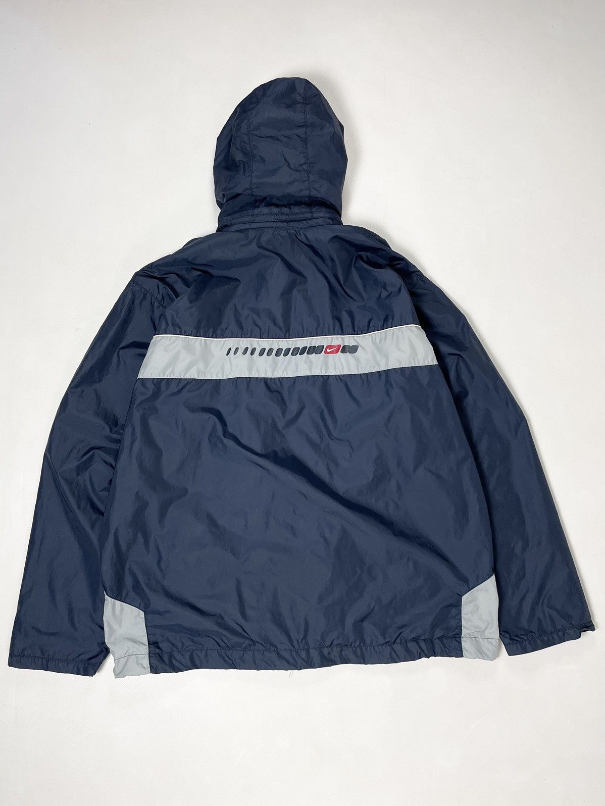Nike NIKE 🥶 00s vintage nylon blue hooded light jacket Size US XL / EU 56 / 4 - 10 Thumbnail