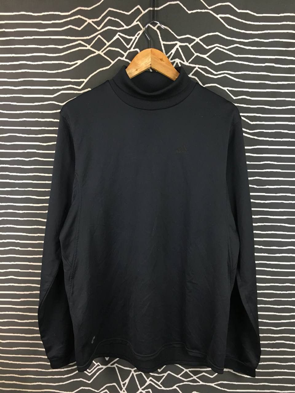 Adidas Vtg Adidas Made in Japan Mock Neck Performance Tee Size US M / EU 48-50 / 2 - 1 Thumbnail