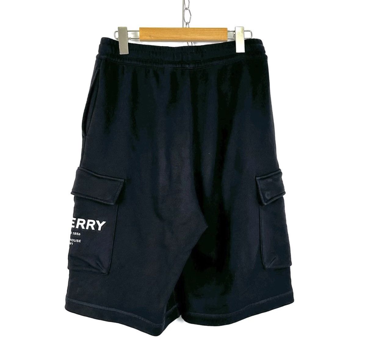 Burberry Burberry Black Logo Print Casual Sports Shorts K12 Size US 26 / EU 42 - 2 Thumbnail