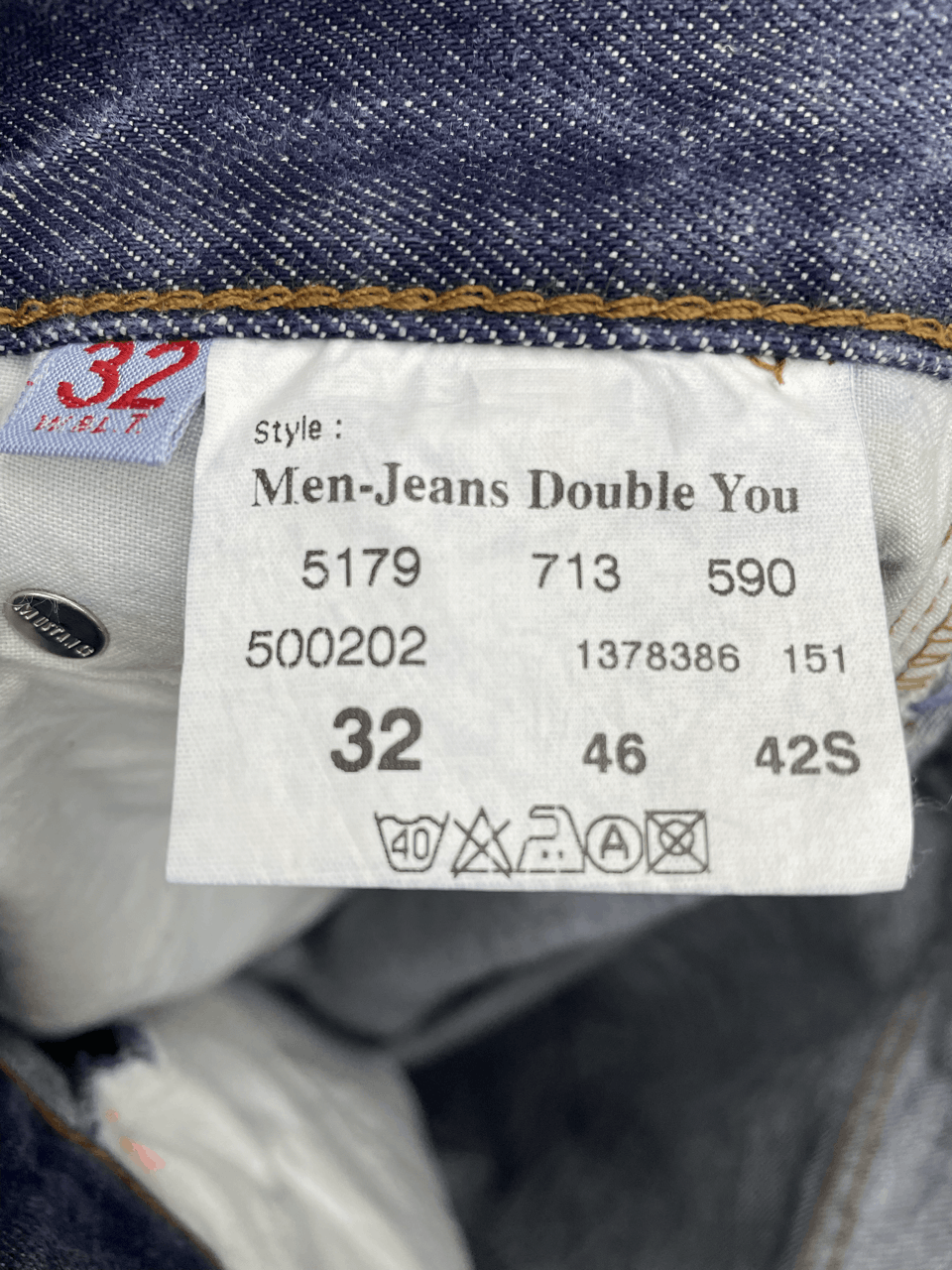 W&LT × Walter Van Beirendonck LIGHTENING DENIM PANTS Size US 32 / EU 48 - 8 Thumbnail