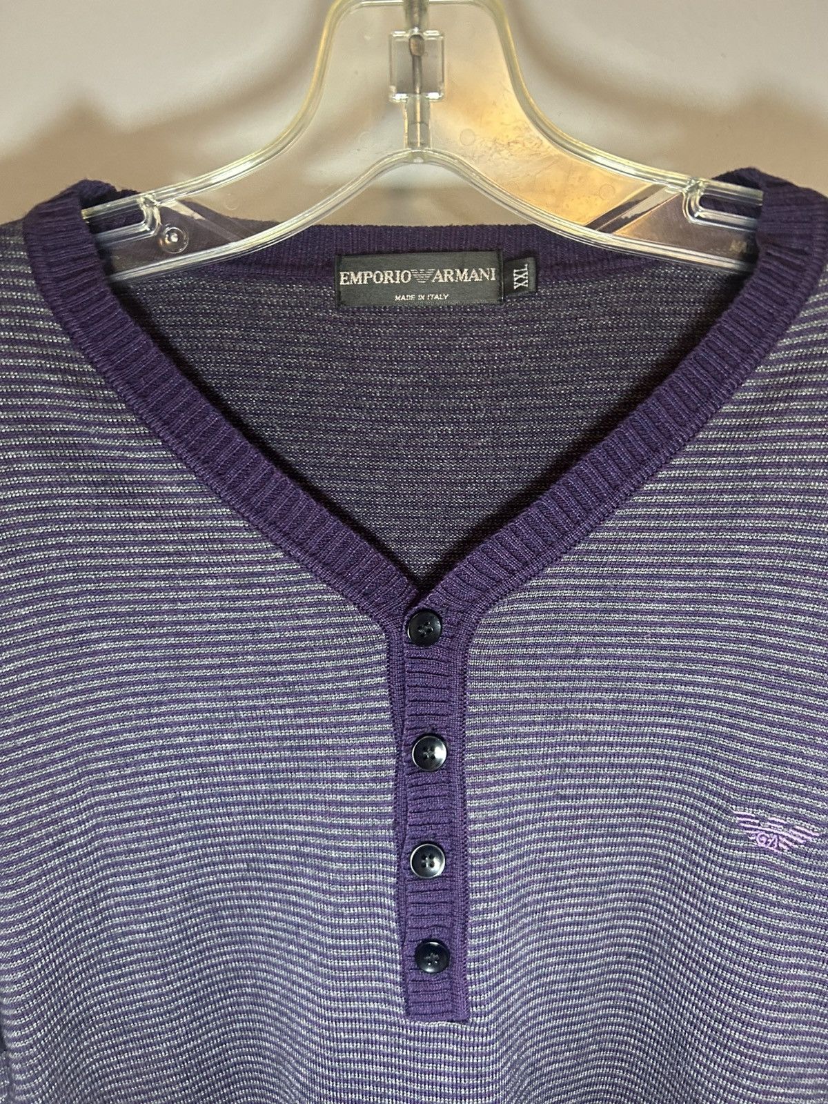 Armani × Designer × Emporio Armani Emporio Armani 100% wool cardigan sweater Size US XL / EU 56 / 4 - 5 Thumbnail