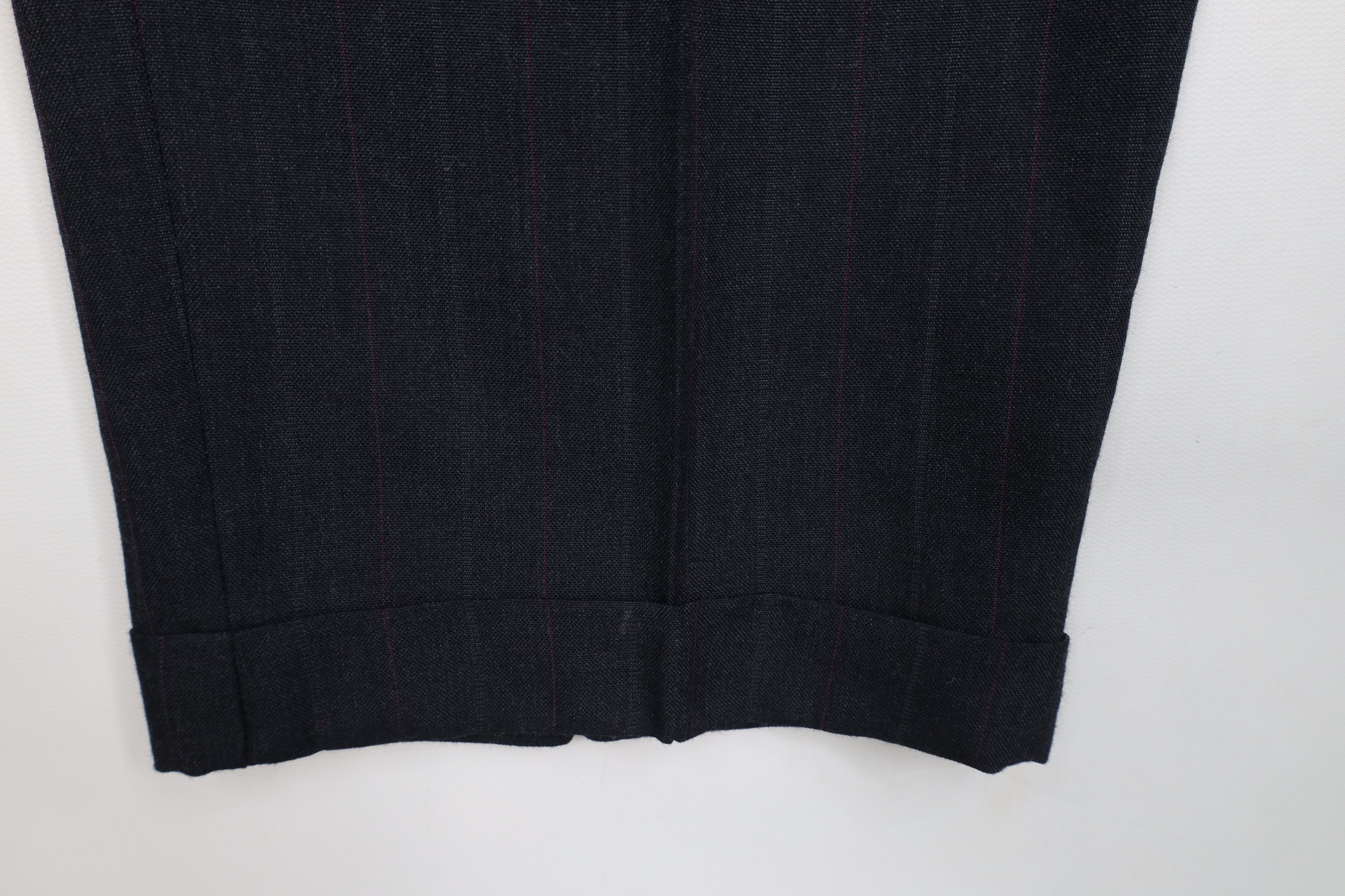 Vintage Vintage 90s Streetwear Pinstriped Wide Leg Chino Pants USA Size US 32 / EU 48 - 5 Thumbnail