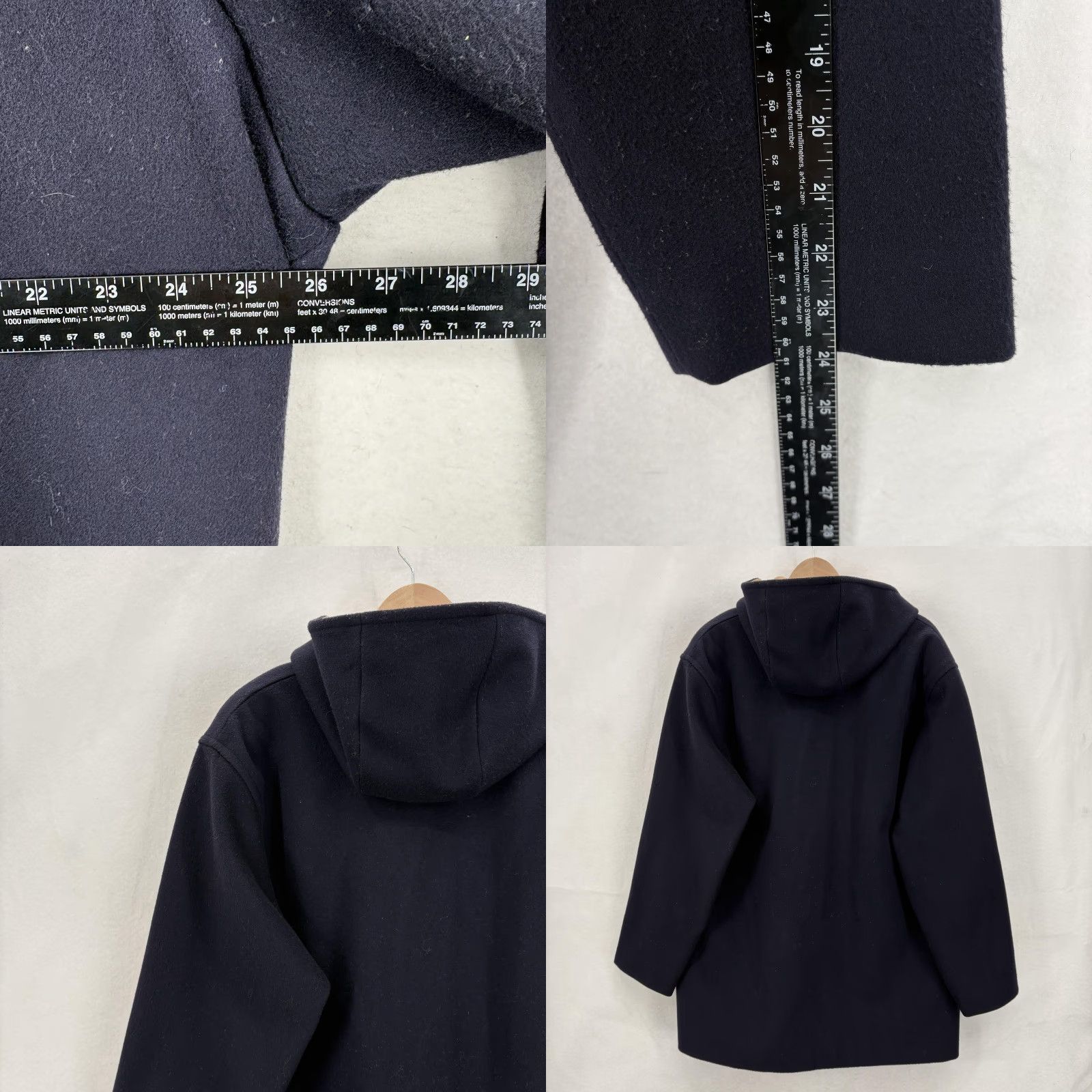 Pendleton VINTAGE Pendleton Coat Womens 16 Navy Merino Wool Hooded Lined Parka Made USA Size XXL / US 16-18 / IT 52-54 - 8 Thumbnail