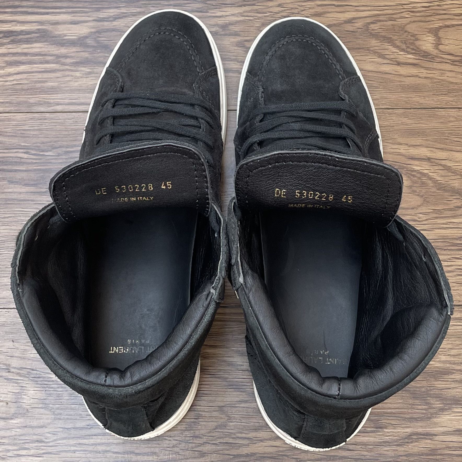 Saint Laurent Paris Saint Laurent Joe High Top Sneaker Size US 12 / EU 45 - 8 Thumbnail