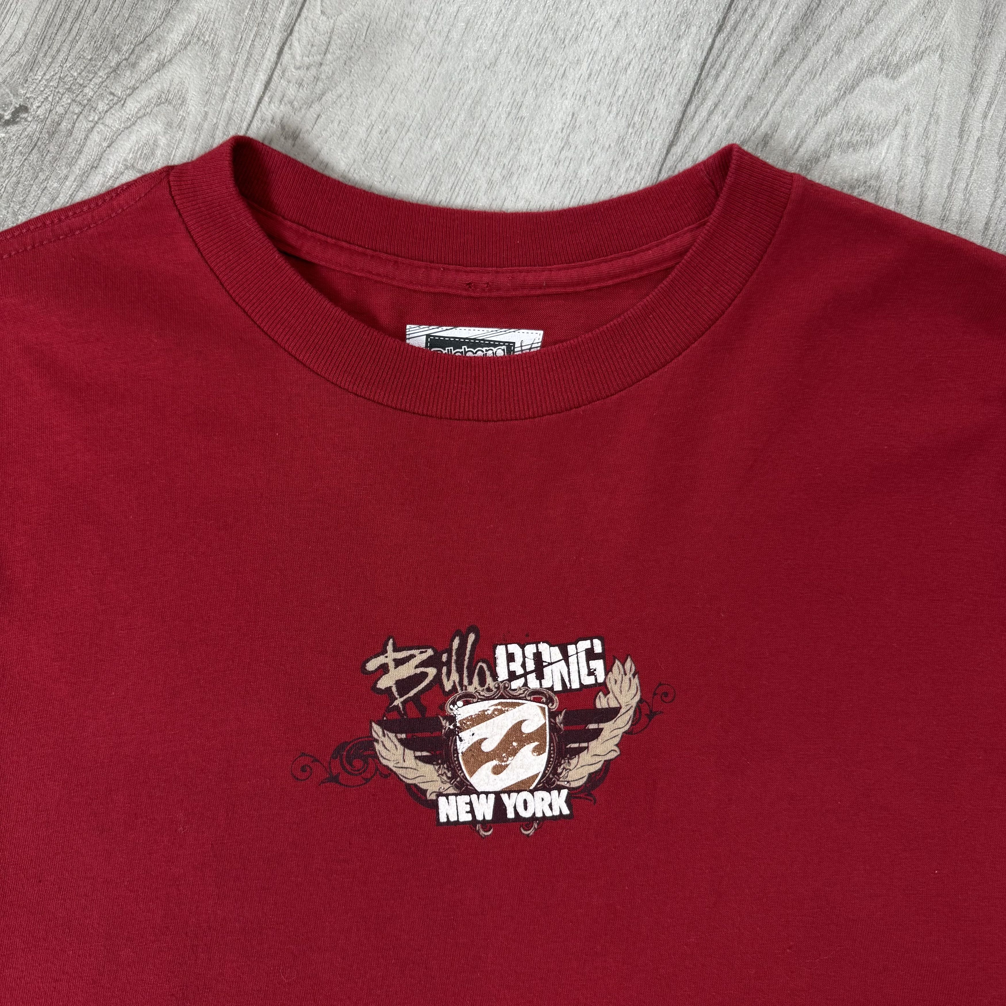 Billabong Vintage Billabong 90s Rare Graphic Surf Red Tee Shirt XL Size US XL / EU 56 / 4 - 12 Thumbnail