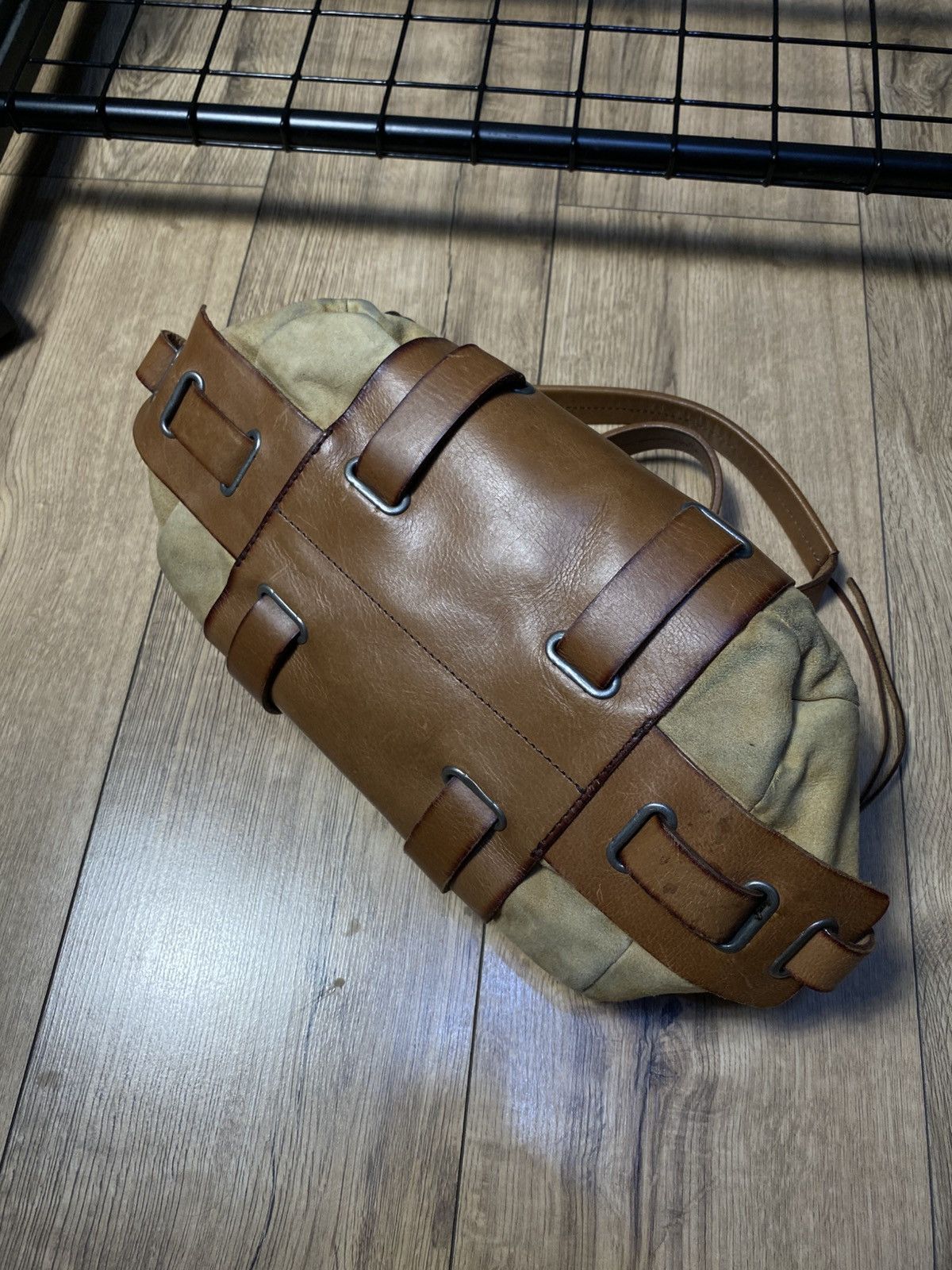 Diesel Vintage DIESEL Suede Leather Tote Bag Y2K Archive Aesthetic Size ONE SIZE - 3 Thumbnail
