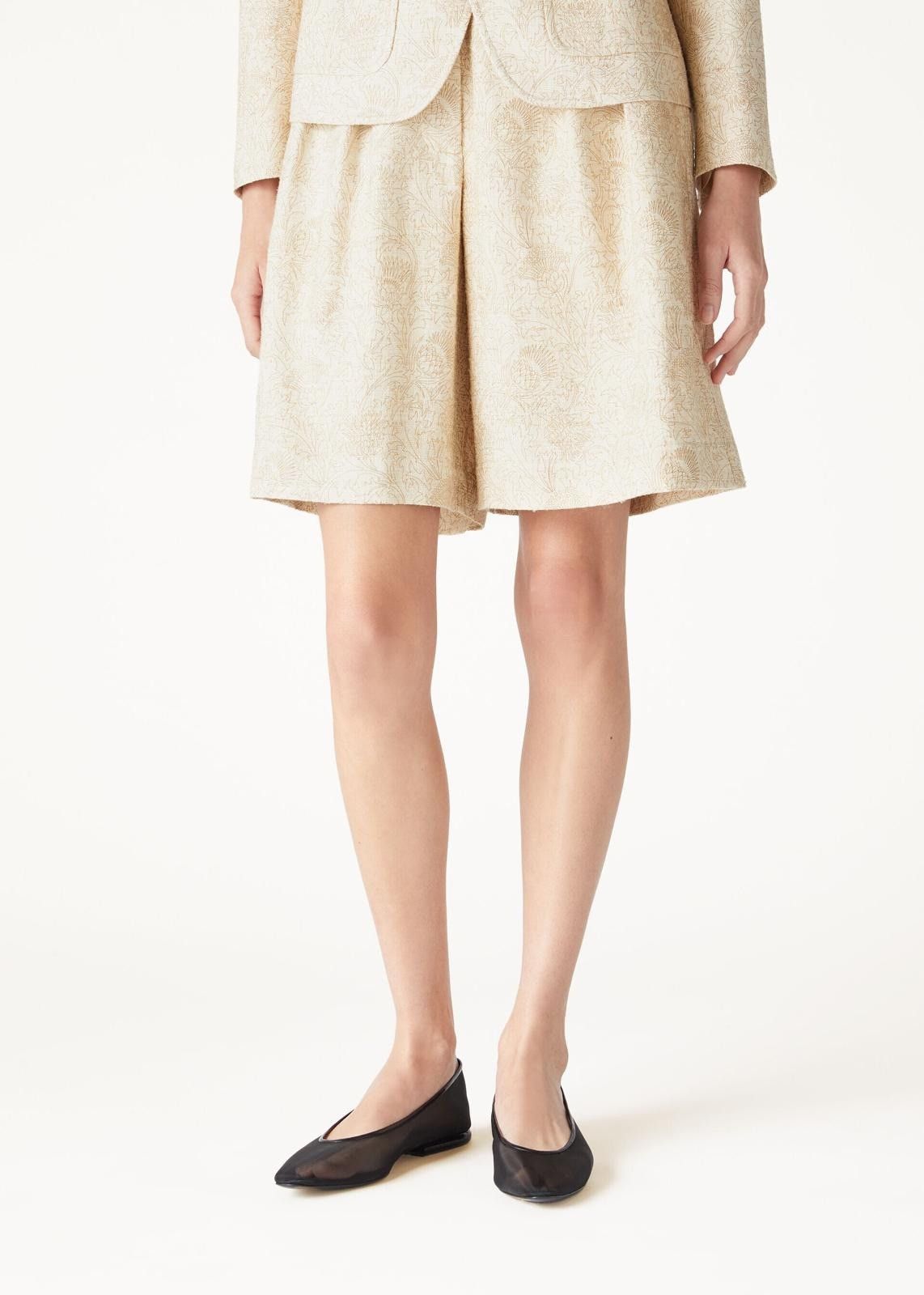 Loro Piana o1srvl11e0725 FAO6801 Cardo Tussah Short in Beige Size 26" / US 2 / IT 38 - 4 Thumbnail