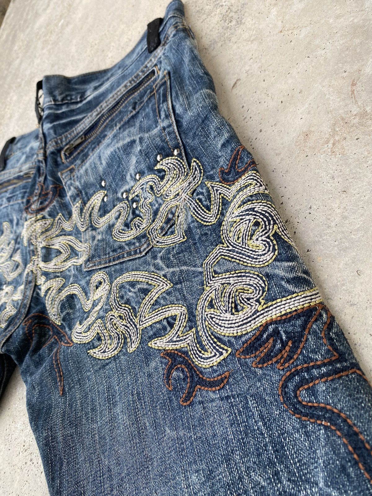 If Six Was Nine 2000s Cyber Punk y2k Jeans Japanese Brand Size US 32 / EU 48 - 3 Thumbnail