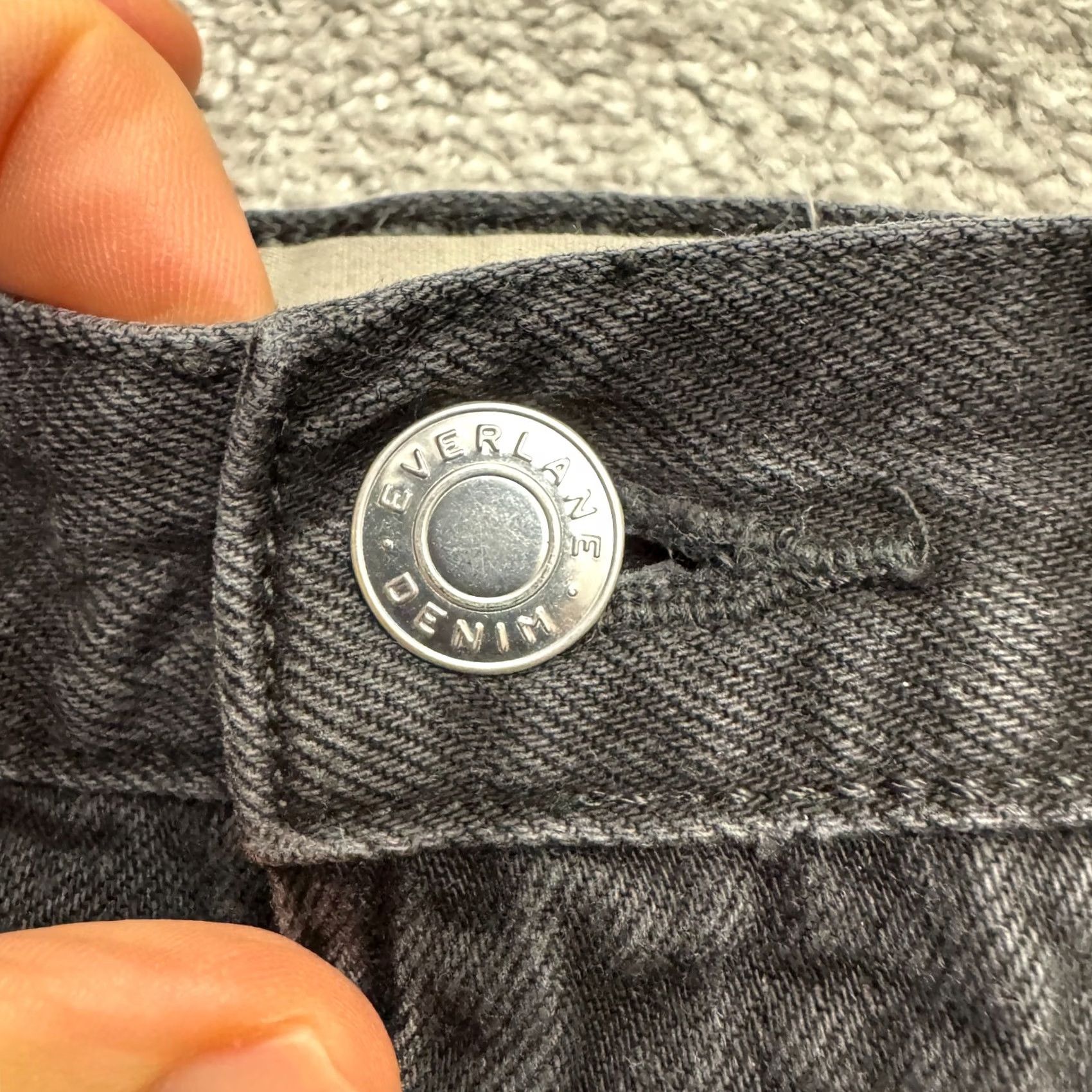 Everlane Everlane The Slouch Bootcut Denim Jeans Womens 23 Black Mid Rise Cotton Blend Jeans Slim Bootcut City Streetwear Size 40" / US 18 - 6 Thumbnail