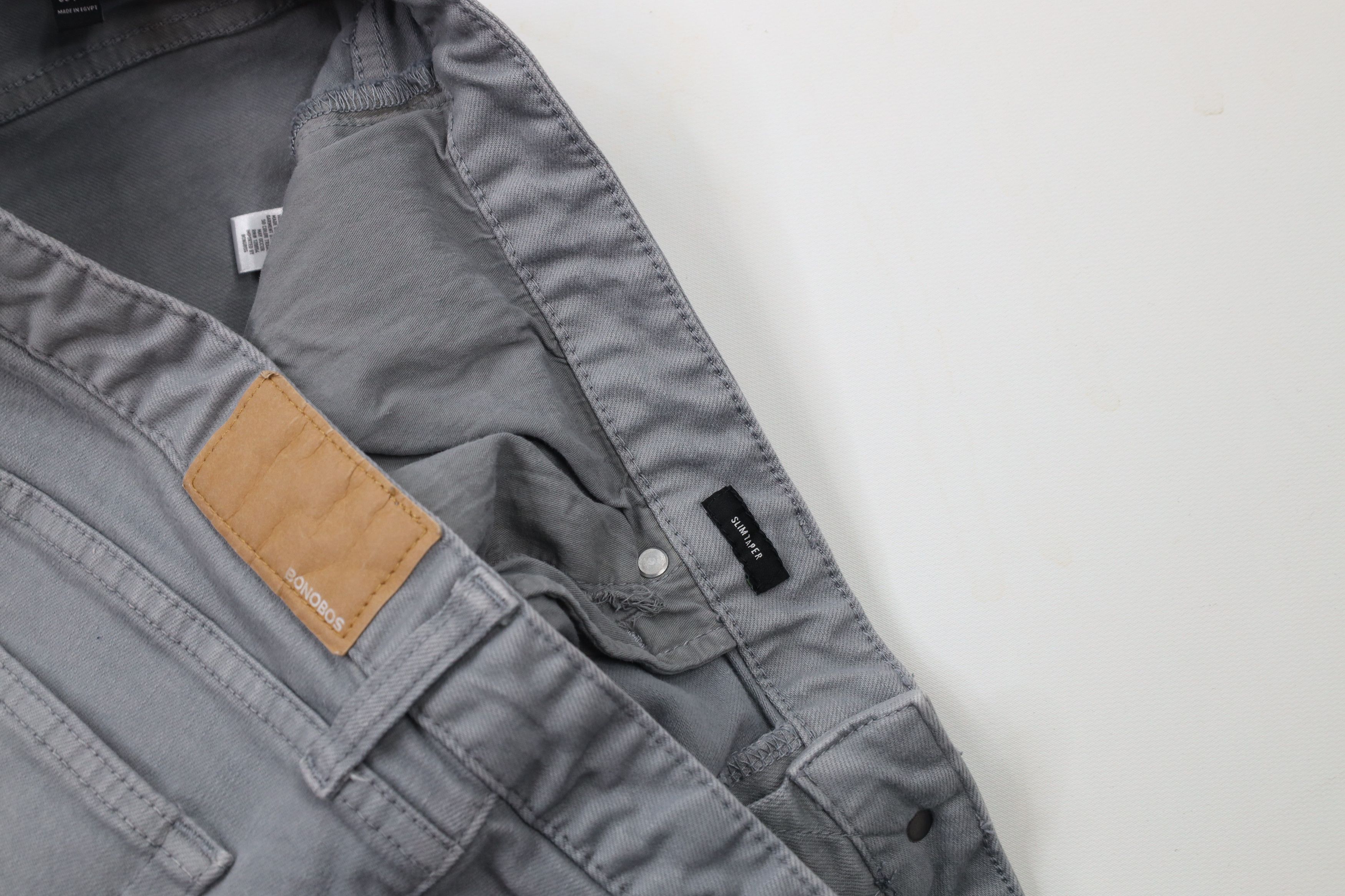 Bonobos × Vintage Bonobos Stretch Slim Tapered Leg Denim Jeans Pants Gray Size US 38 / EU 54 - 8 Thumbnail