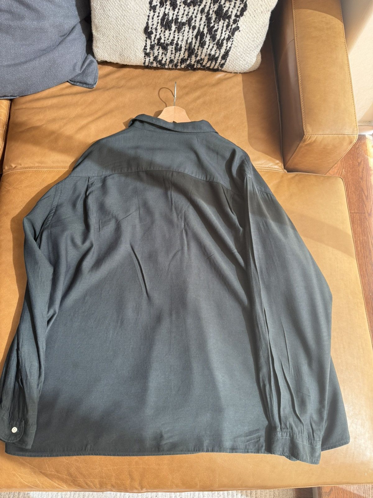 Gitman Bros. Vintage Gitman Bros Vintage Rayon/Wool Long Sleeve Camp Shirt XXL Size US XXL / EU 58 / 5 - 4 Thumbnail