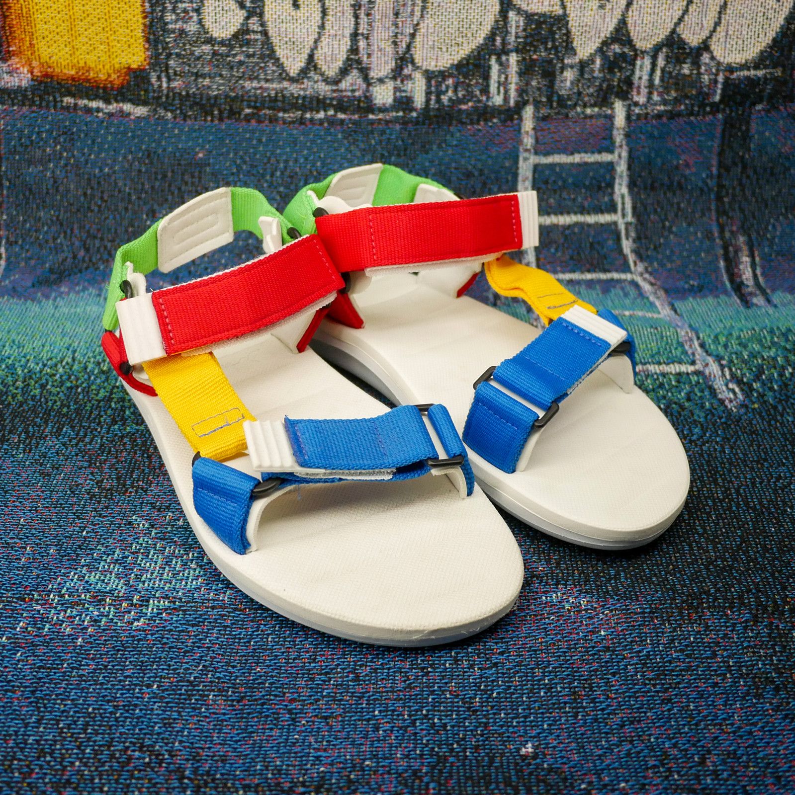 Other Rider RX Sandals White Blue Red Size US 10 / EU 43 - 3 Thumbnail