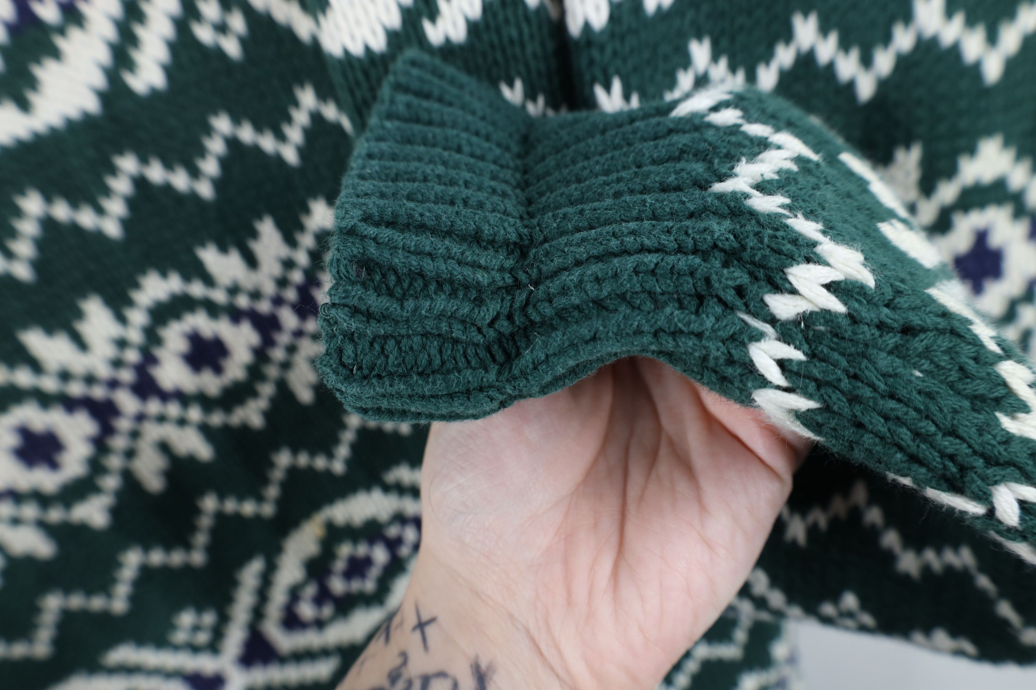Gap Vintage 90s Gap Heavyweight Fair Isle Cotton Marled Sweater Size US XL / EU 56 / 4 - 8 Thumbnail