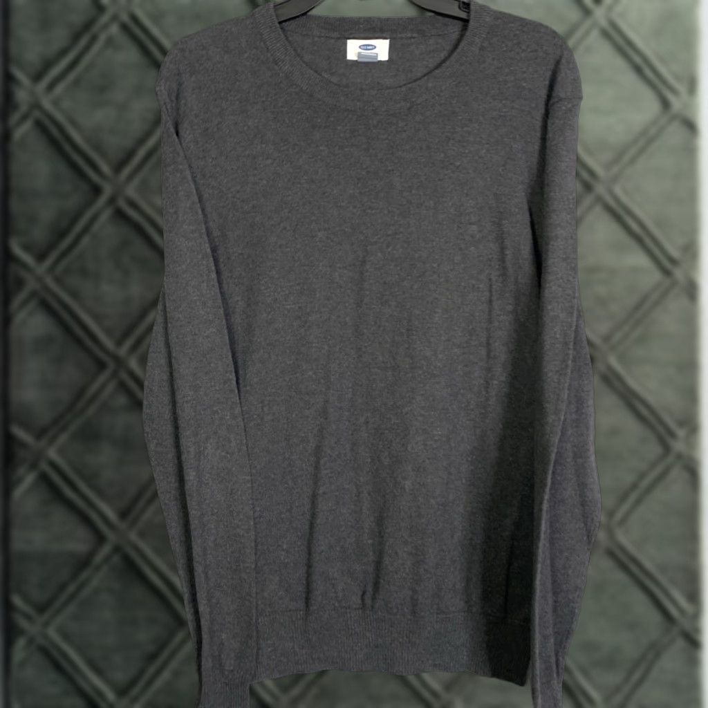 Old Navy Old Navy Sweater Mens M Gray Lightweight Stretch Pullover 20X28 Knit Shirt? Size US M / EU 48-50 / 2 - 1 Thumbnail