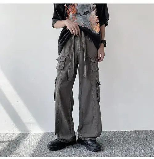 Jean Cargo Baggy Black Pants Size US 32 / EU 48 - 3 Thumbnail
