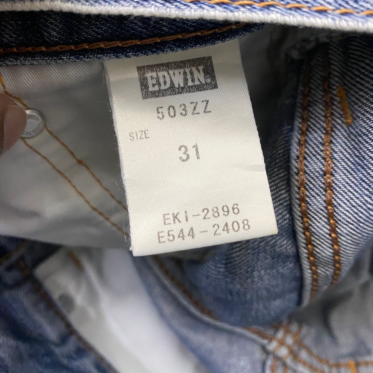 If Six Was Nine Vintage 90s Edwin 503 Premium Distressed denim Size US 32 / EU 48 - 13 Thumbnail