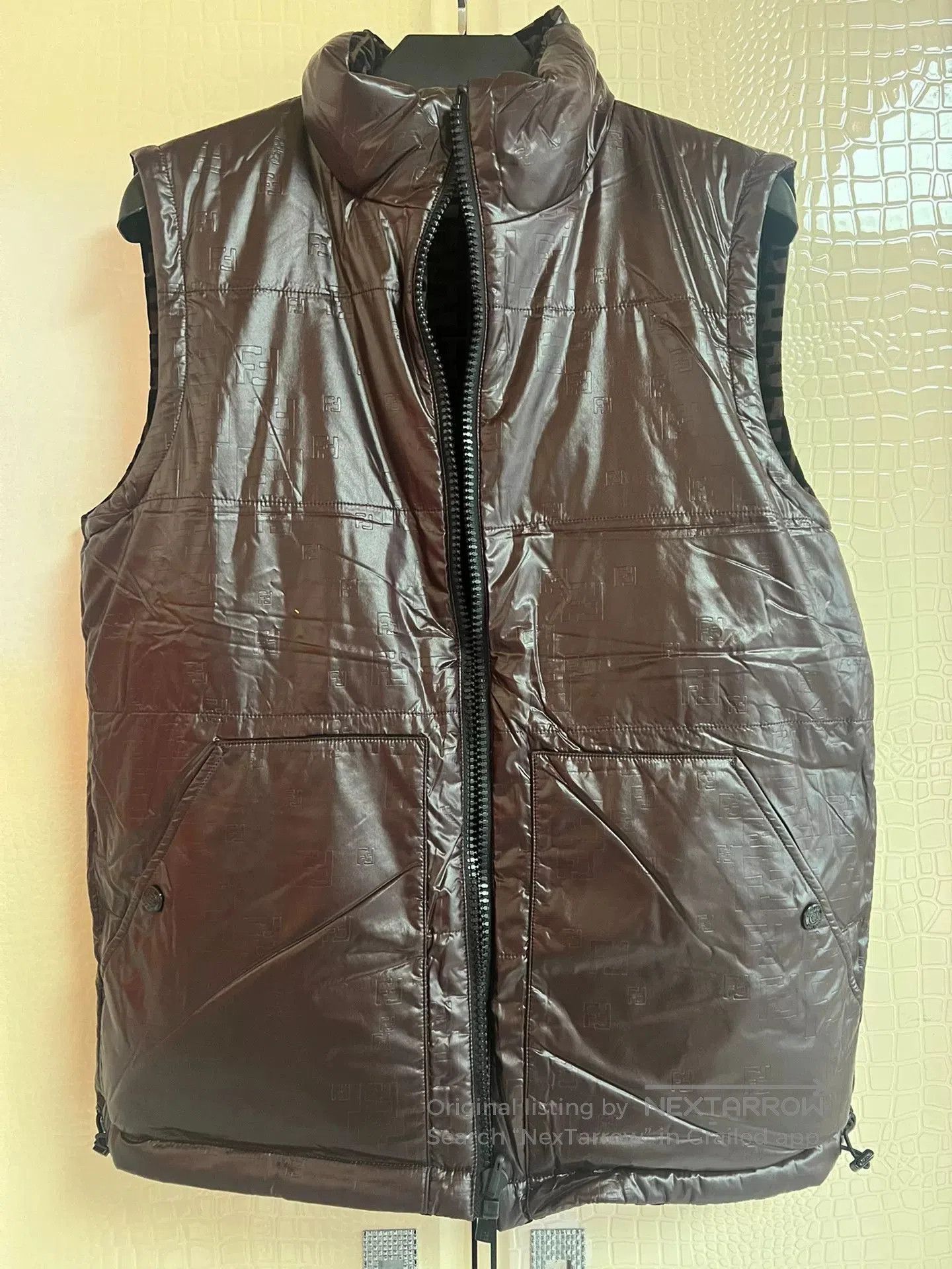 Fendi FENDI LOR Reversible FF Logo Down Vest. Size US M / EU 48-50 / 2 - 5 Thumbnail