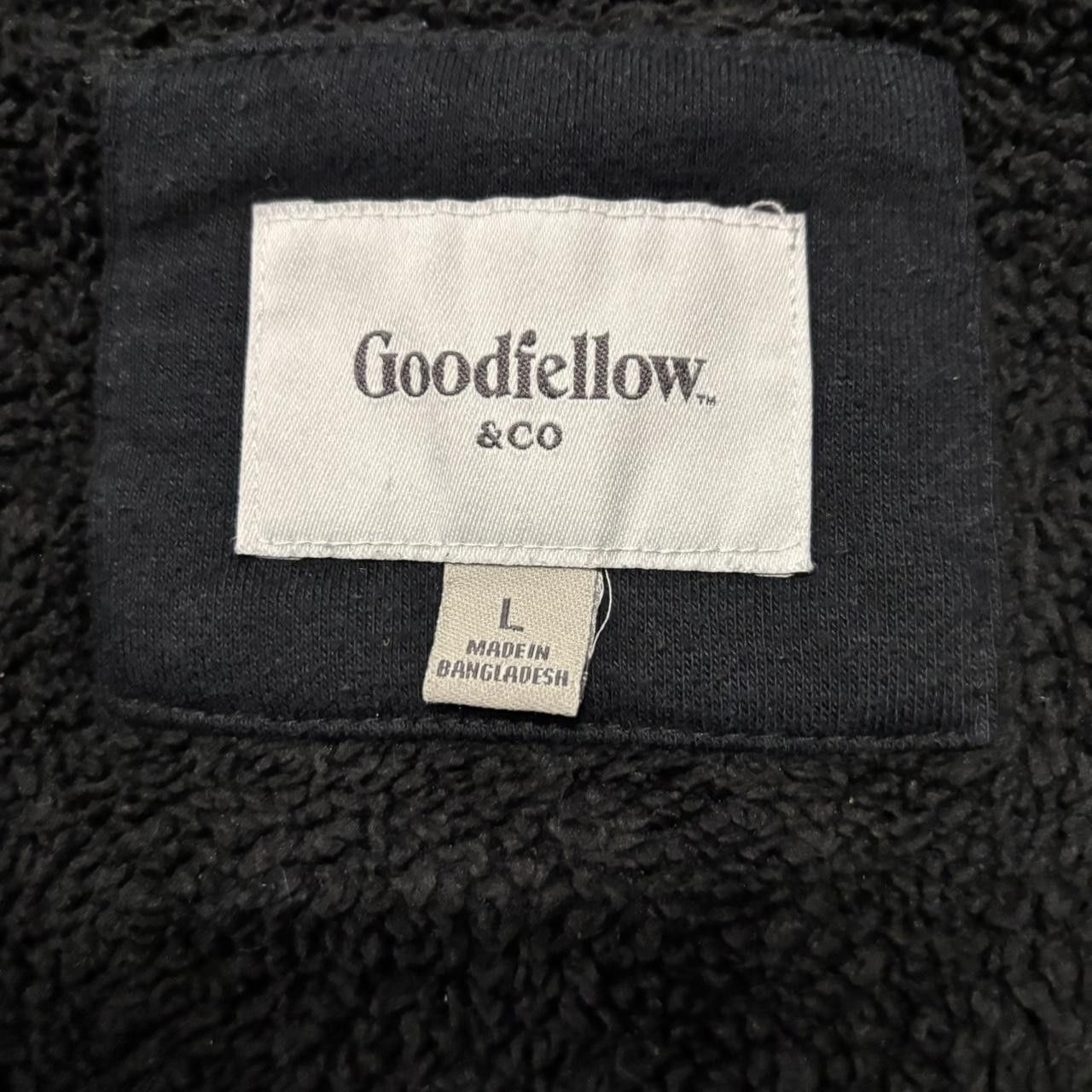 Japanese Brand × Vintage Crazy Vintage Y2K/2000s Black Blank Sherpa Lined Essential Zip Up Hoodie! Size US L / EU 52-54 / 3 - 7 Thumbnail