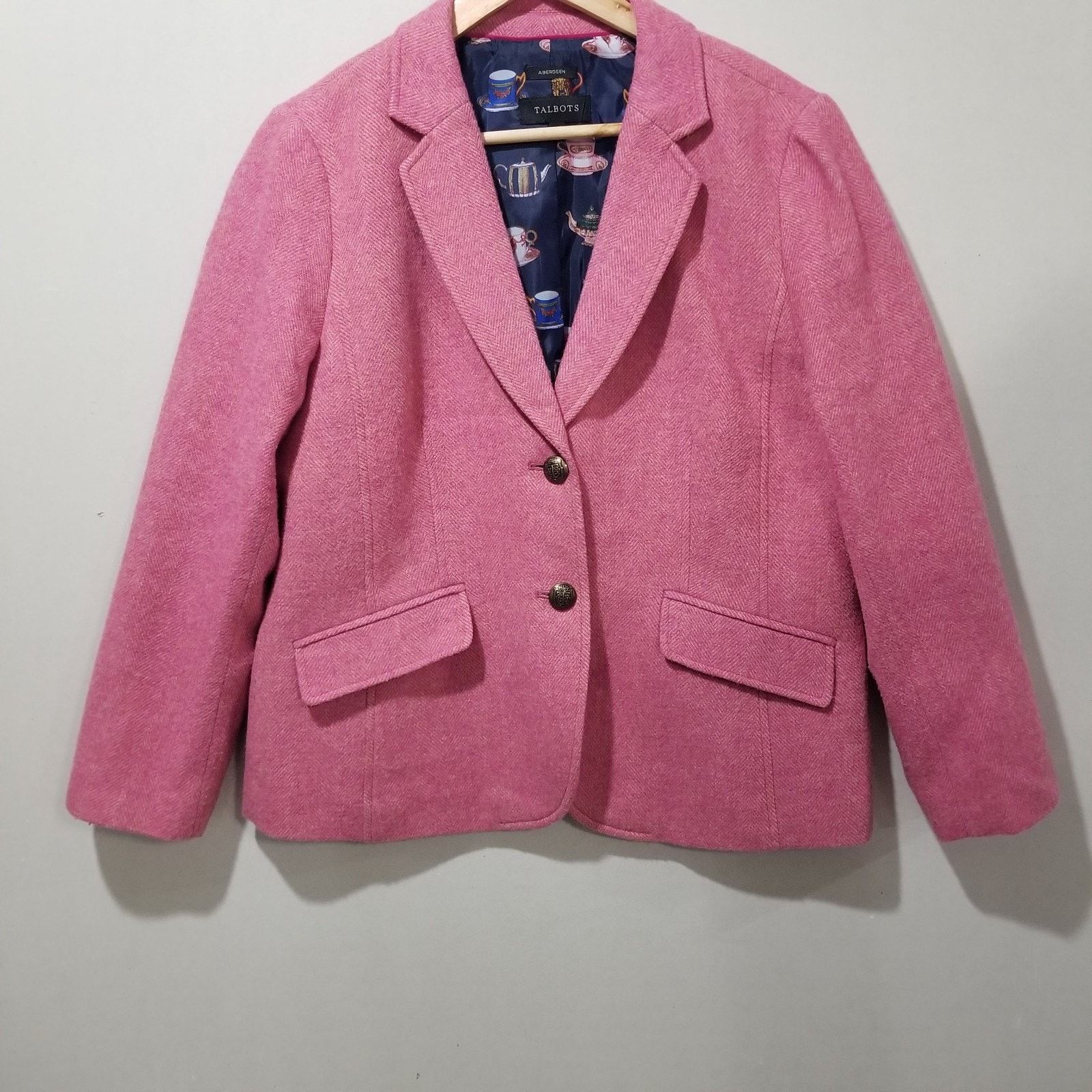 Other Talbots Shetland Blazer Size 6 Small Aberdeen Pink Size M / US 6-8 / IT 42-44 - 1 Thumbnail