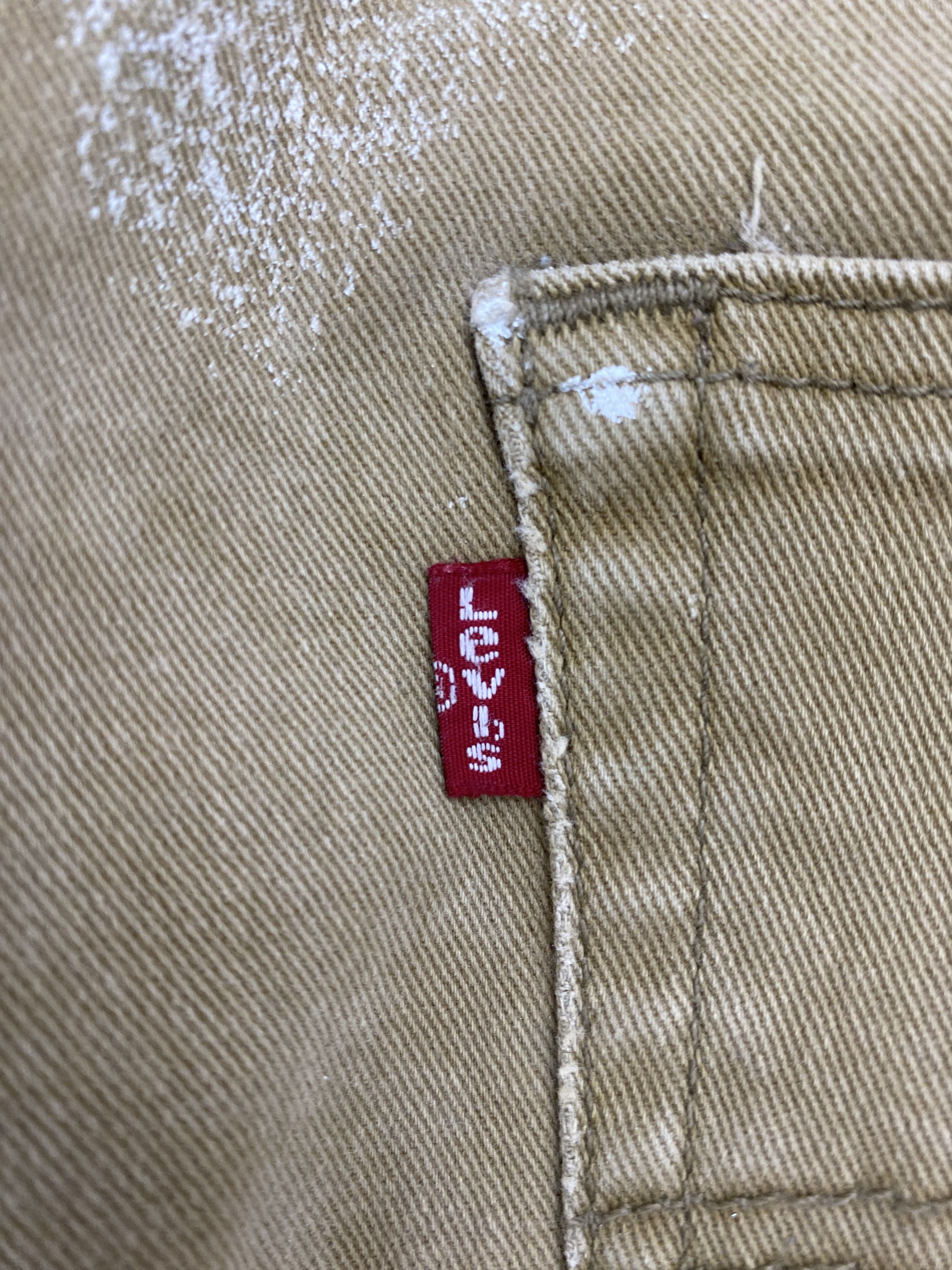 Levi's × Vintage Splatter Paint Vintage Levis 513 Brown Jeans Size US 34 / EU 50 - 6 Thumbnail