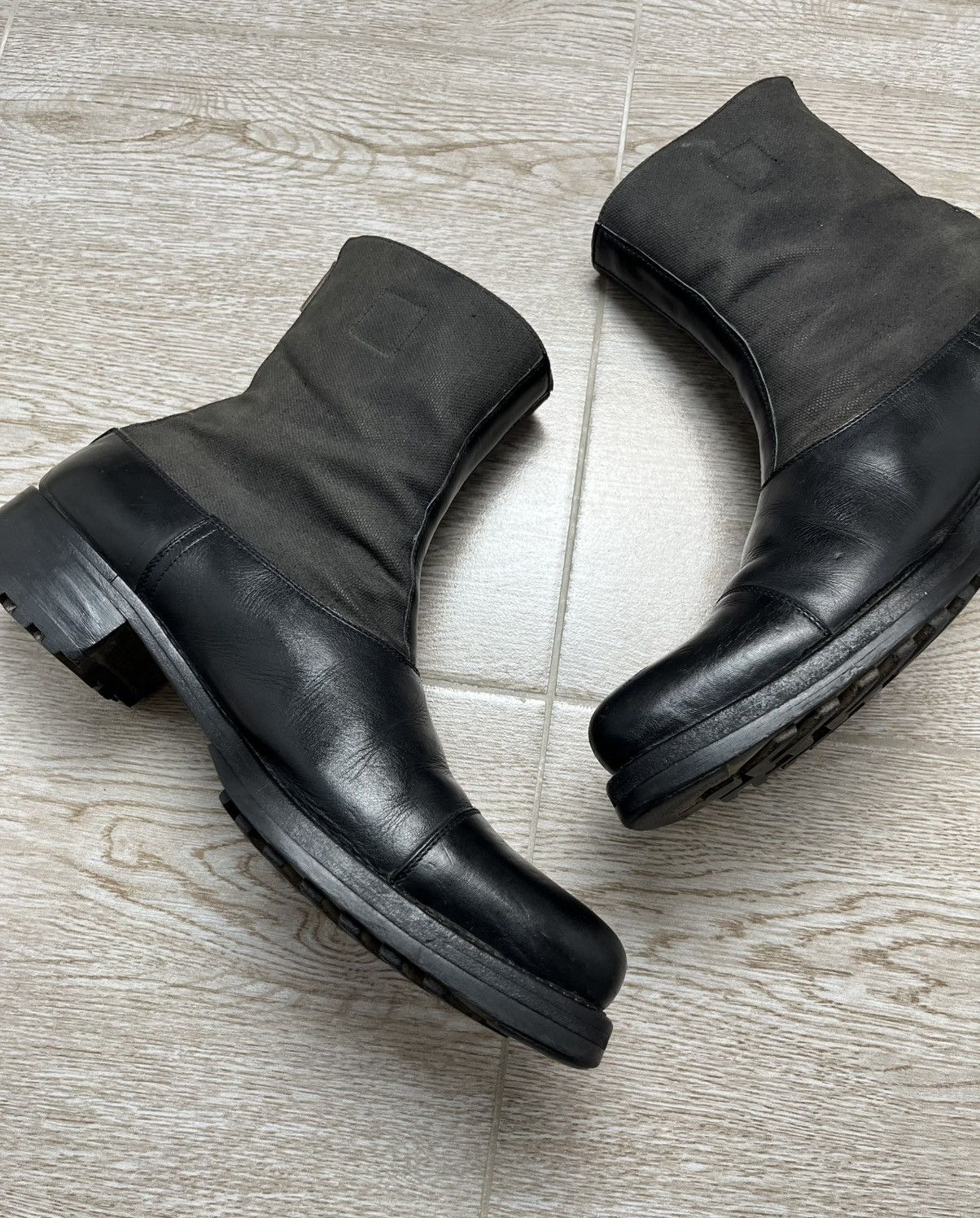 Miu Miu Miu Miu Leather Ankle Zip Guidi Style Boots 00s Size US 9.5 / EU 42-43 - 9 Thumbnail