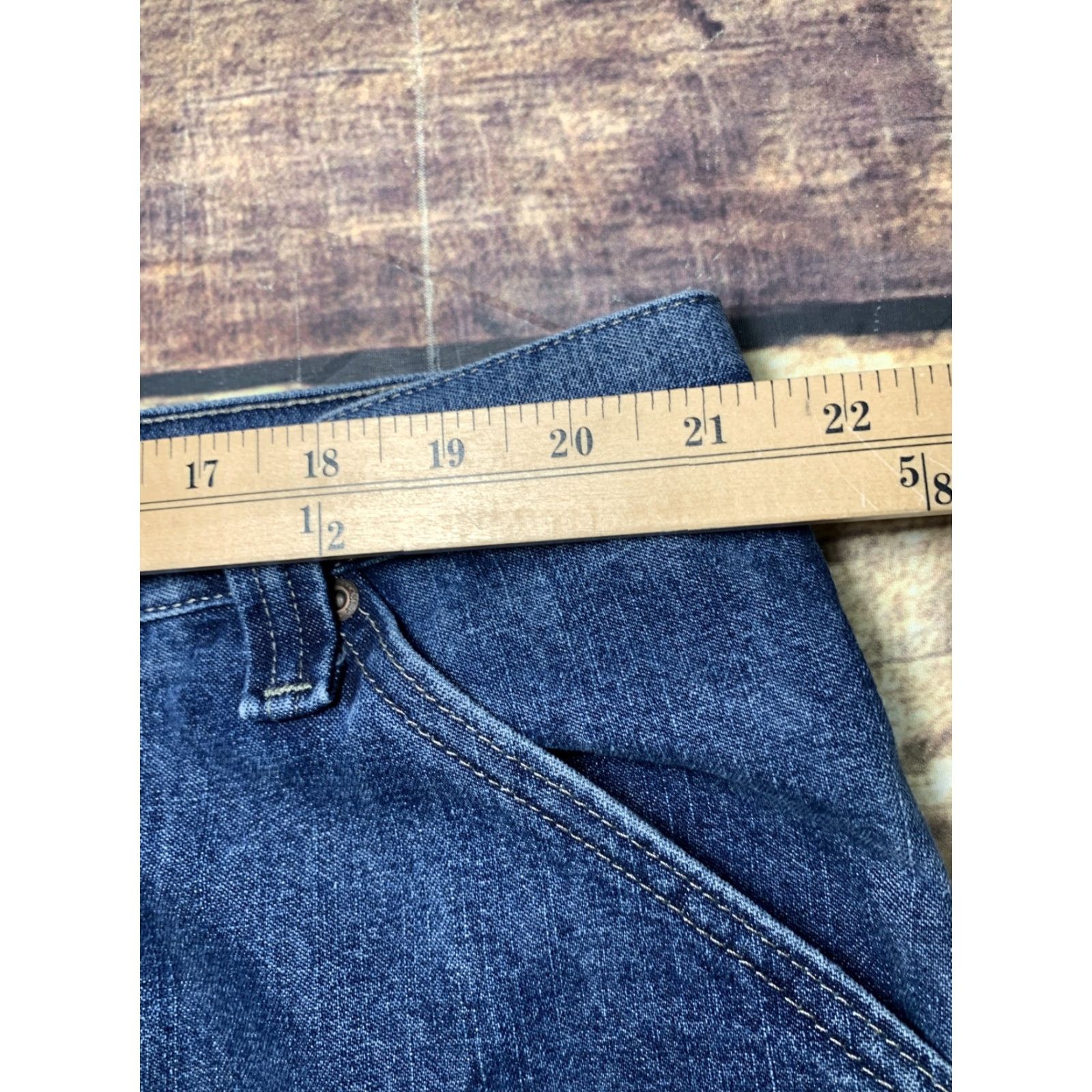 Wrangler VINTAGE Wrangler Carpenter Jeans Men 42x30 Work Pants Wrangler Denim Blue 40 30 Belt Loops Pockets Regular Rise Mid 10-12 In Mens Size US 42 / EU 58 - 6 Thumbnail