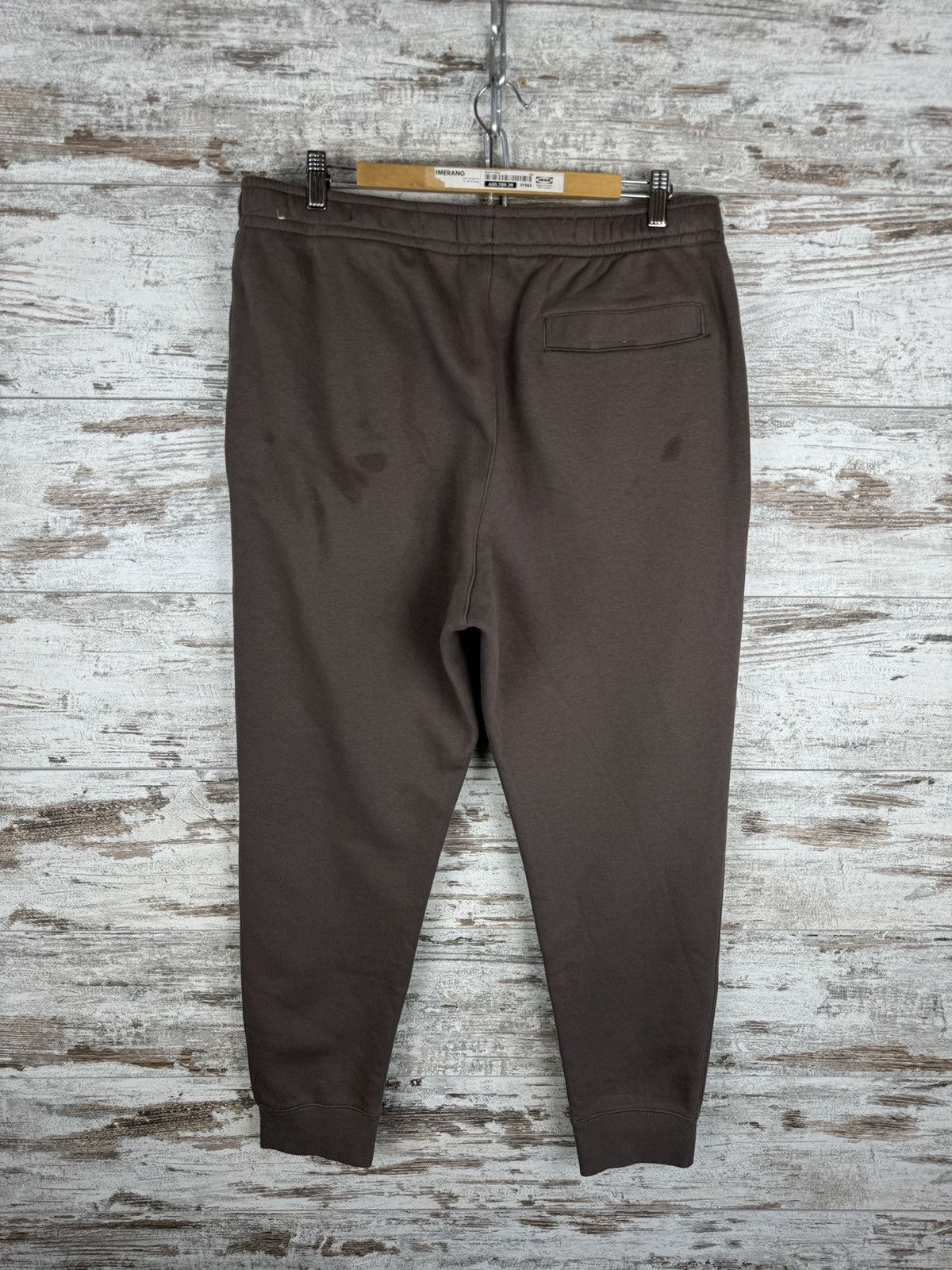 Nike × Vintage Mens Nike swoosh brown sweatpants y2k pants drill Size US 36 / EU 52 - 11 Thumbnail