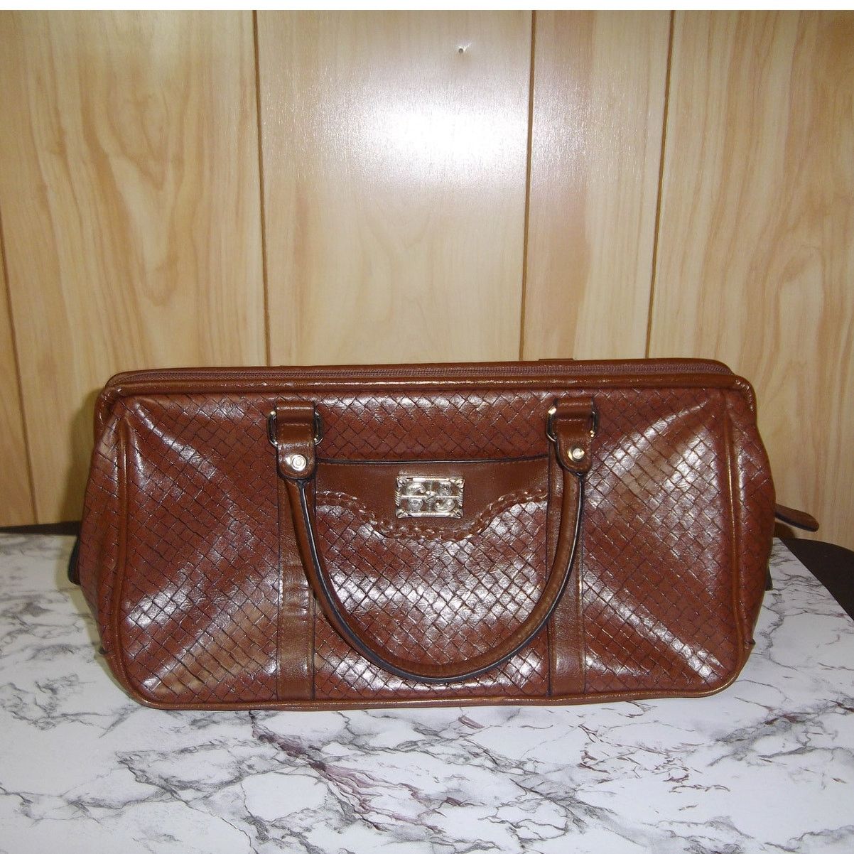 Other Bueno Vintage Brown Faux Leather Retro Boho Med Handbag Size ONE SIZE - 1 Thumbnail