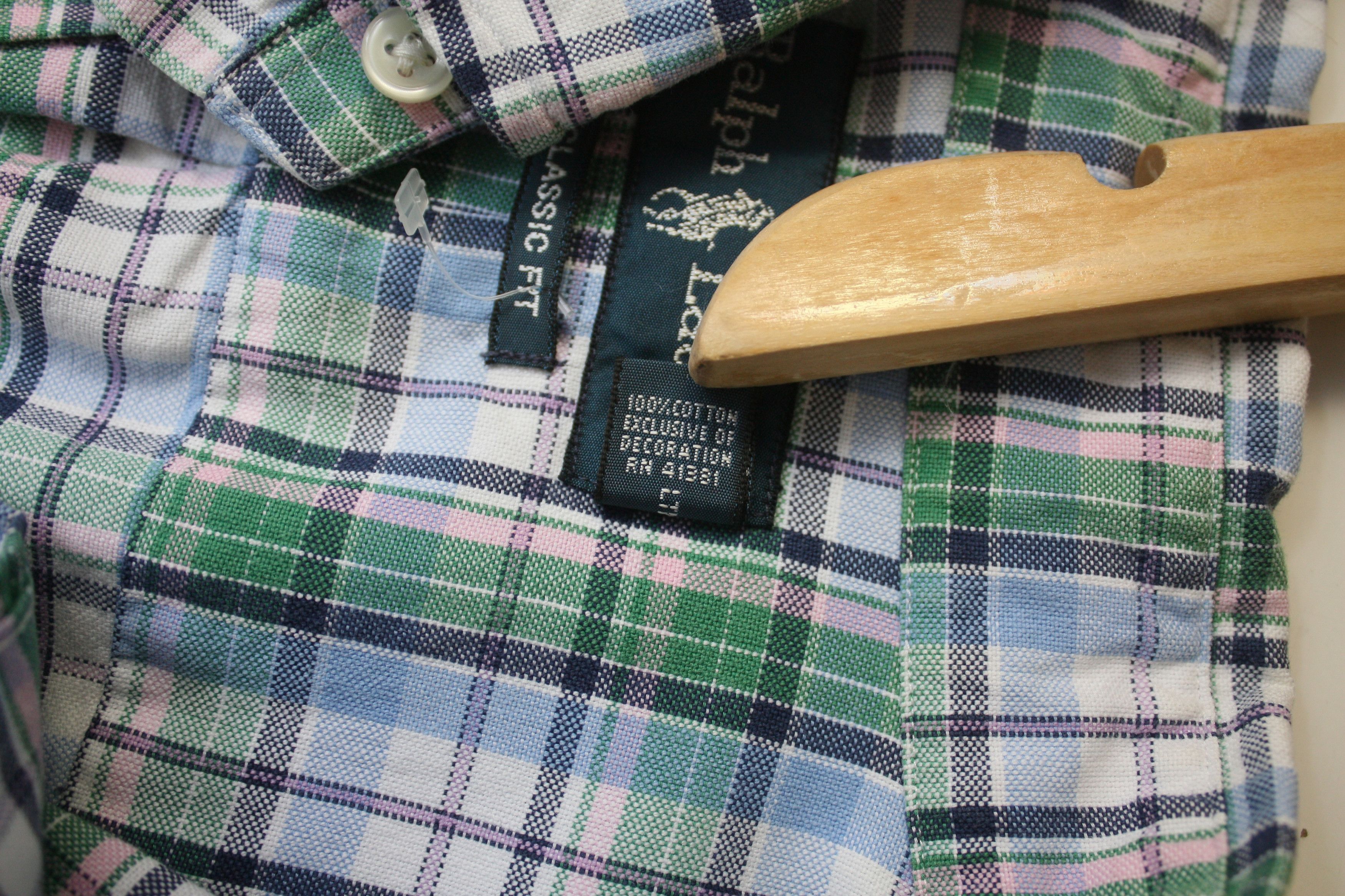 Ralph Lauren Ralph Lauren Green Checkered Shirt Men's Large Size US L / EU 52-54 / 3 - 7 Thumbnail