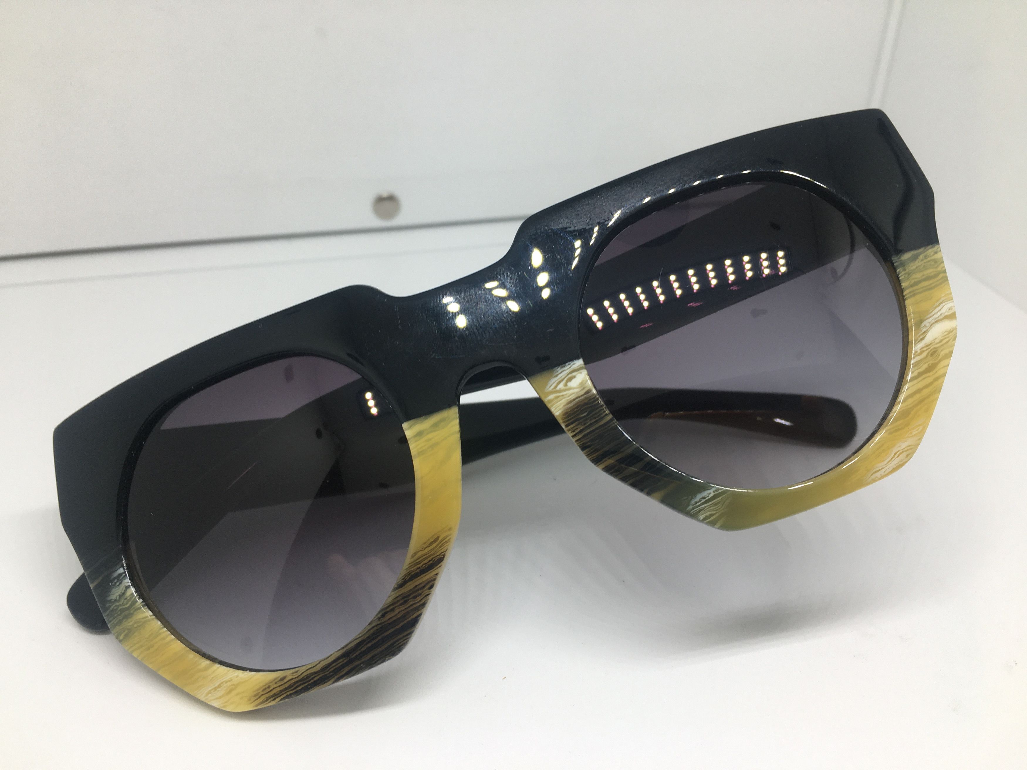 Other Handmade Acetate Oversize Chunky Sunglasses Frame Size ONE SIZE - 6 Thumbnail