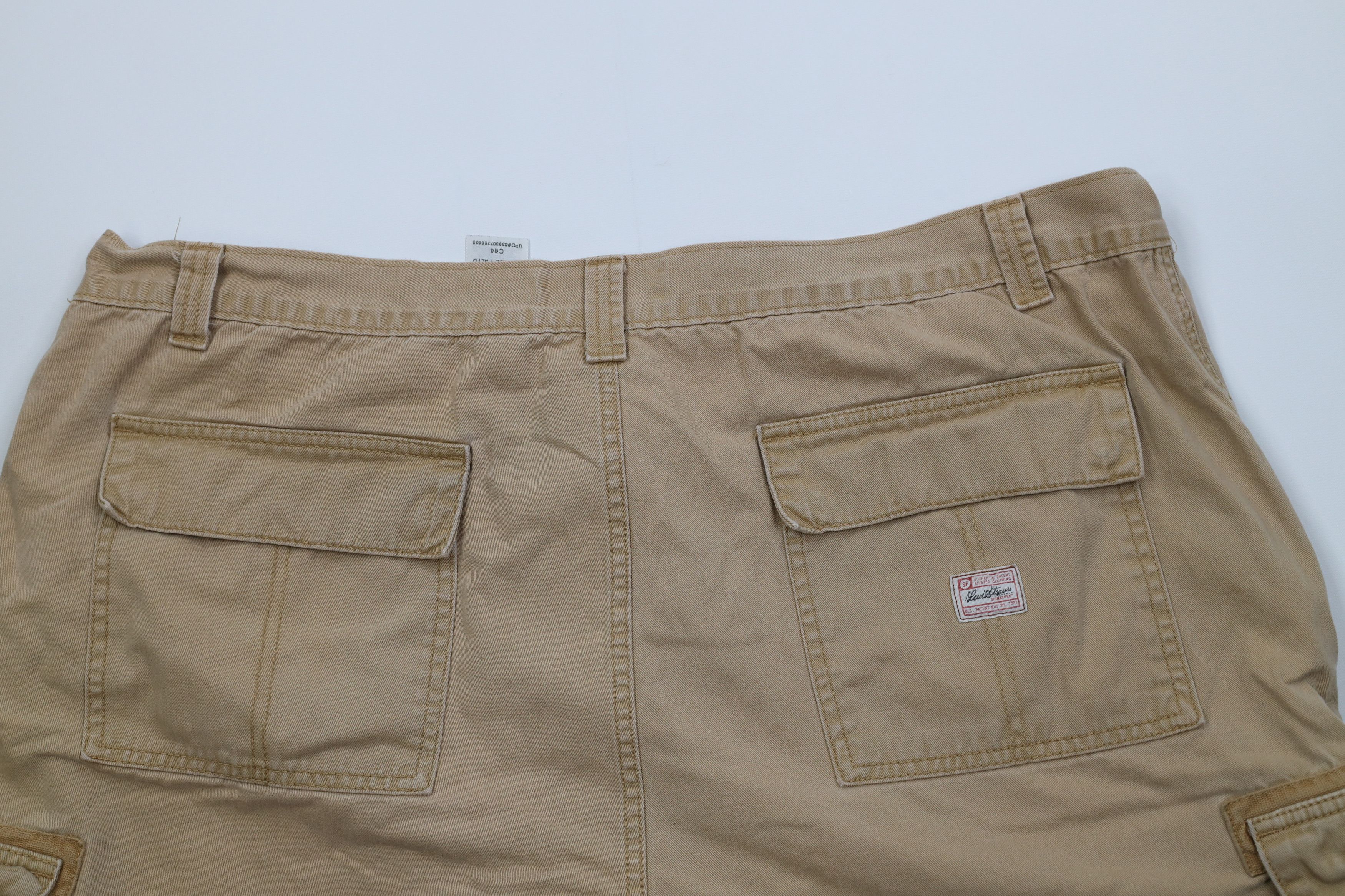 Levi's Vintage Y2K 2004 Levis Faded Baggy Cargo Shorts Brown Cotton Size US 44 / EU 60 - 10 Thumbnail