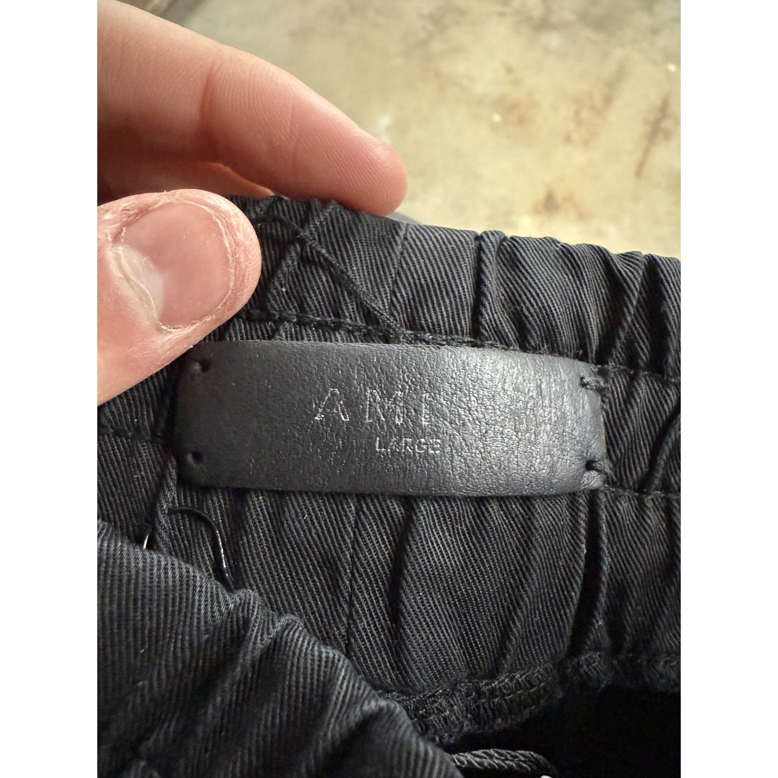 Amiri Amiri Distressed Black Patch Sweats Used Large Size US 36 / EU 52 - 2 Thumbnail